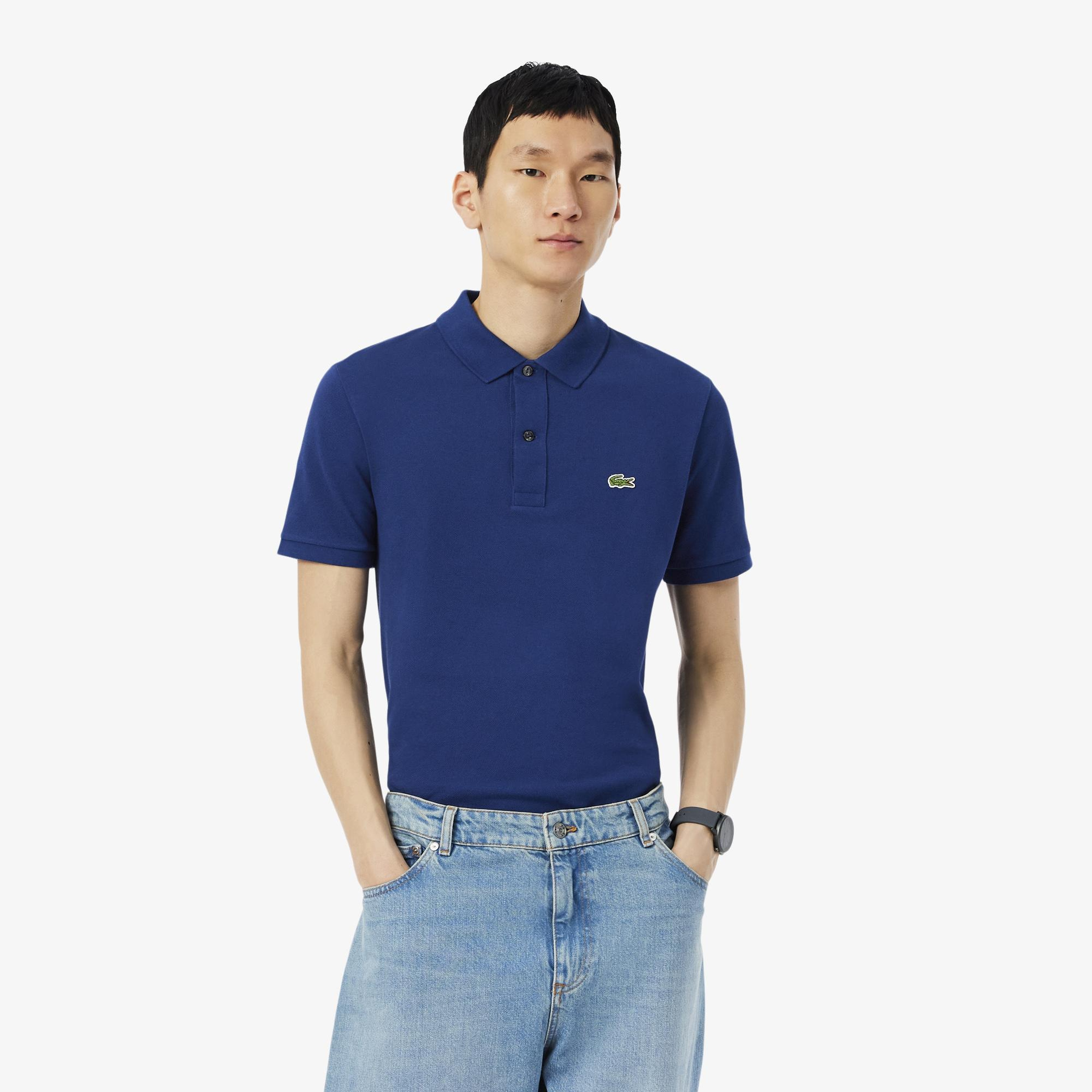 Lacoste L.12.12 Erkek Slim Fit Koyu Mavi Polo