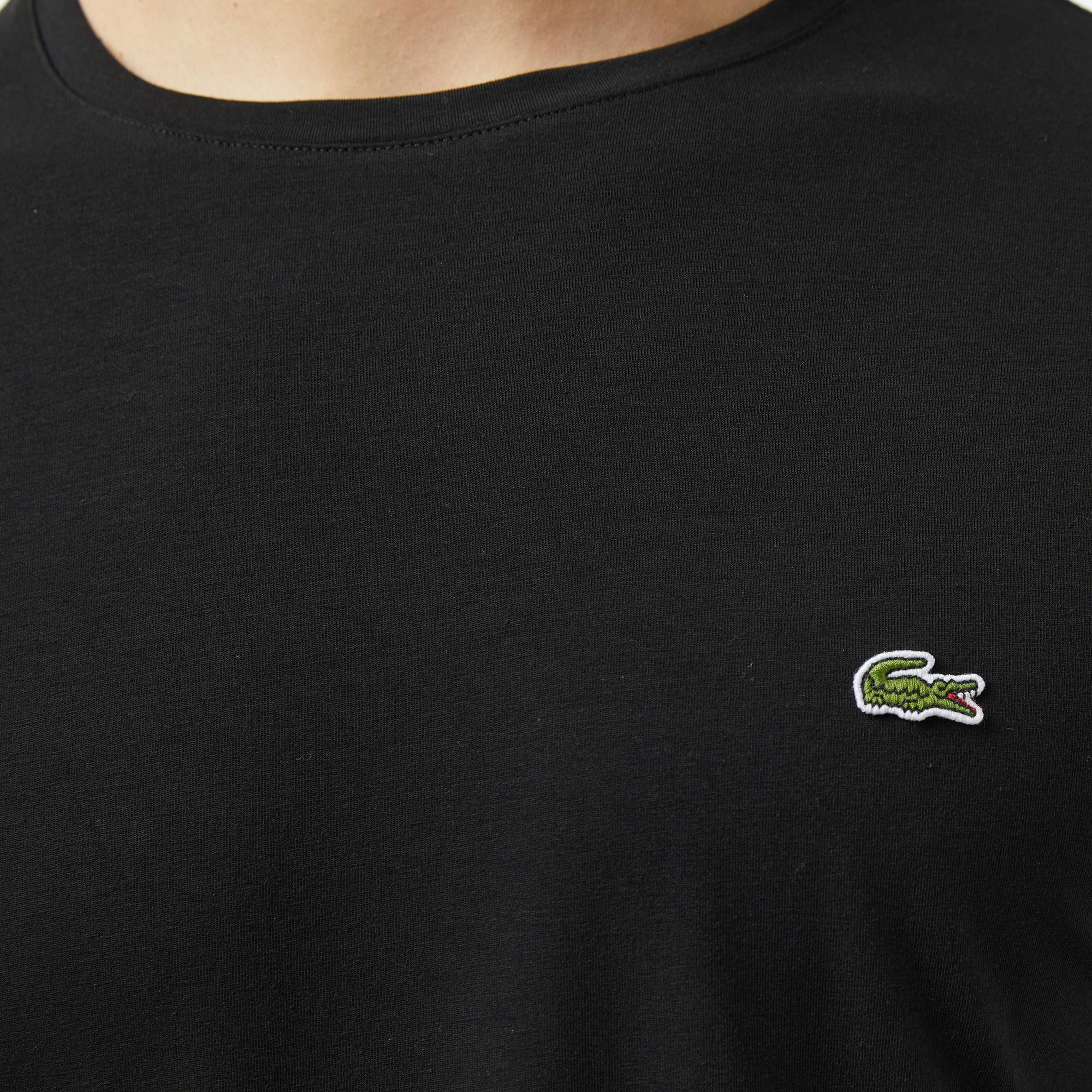 Lacoste Erkek Slim Fit Bisiklet Yaka Siyah T-Shirt