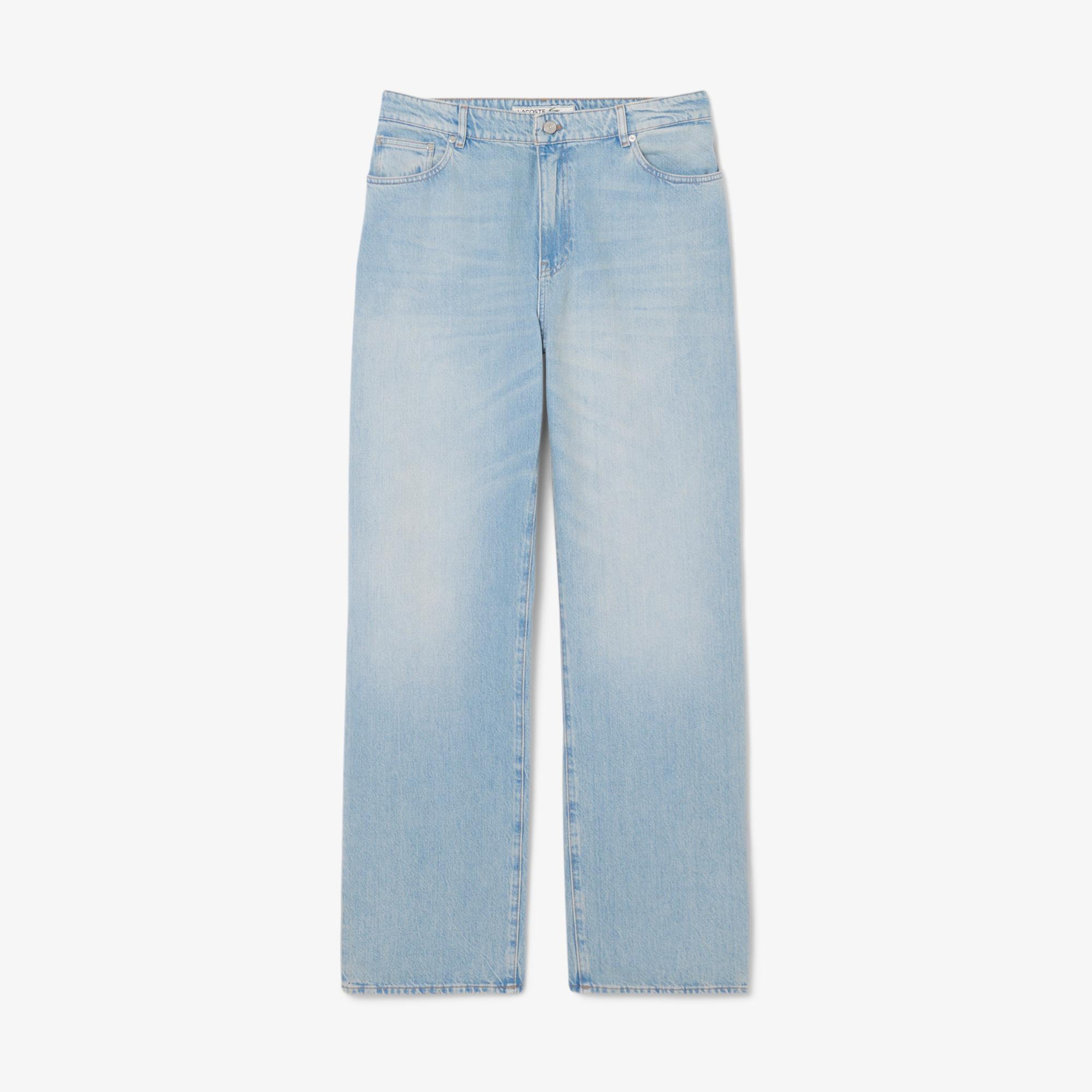 Erkek Loose Fit Mavi Jean Pantolon