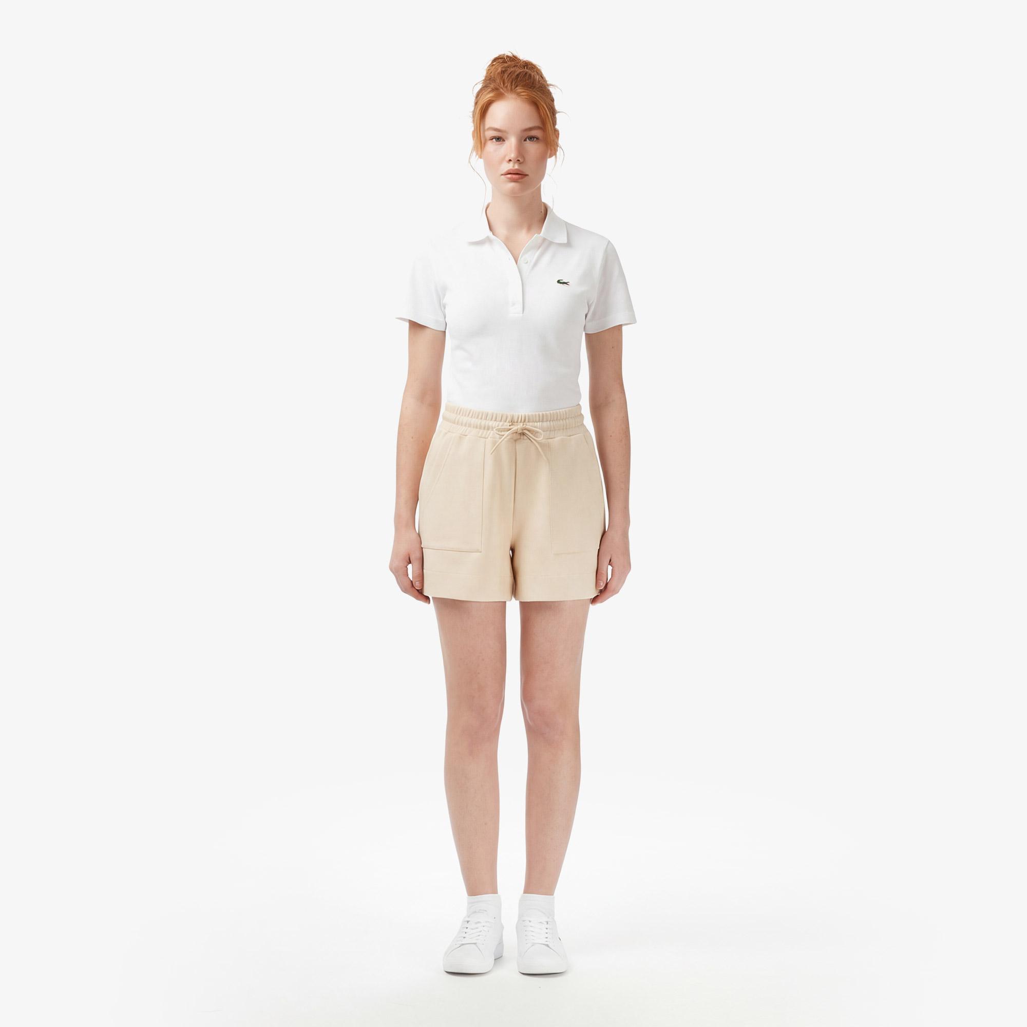 Kadın Relaxed Fit Bej Şort