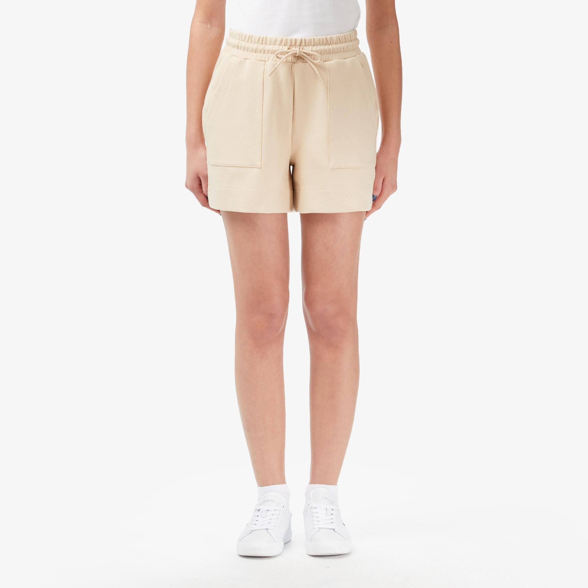 Kadın Relaxed Fit Bej Şort