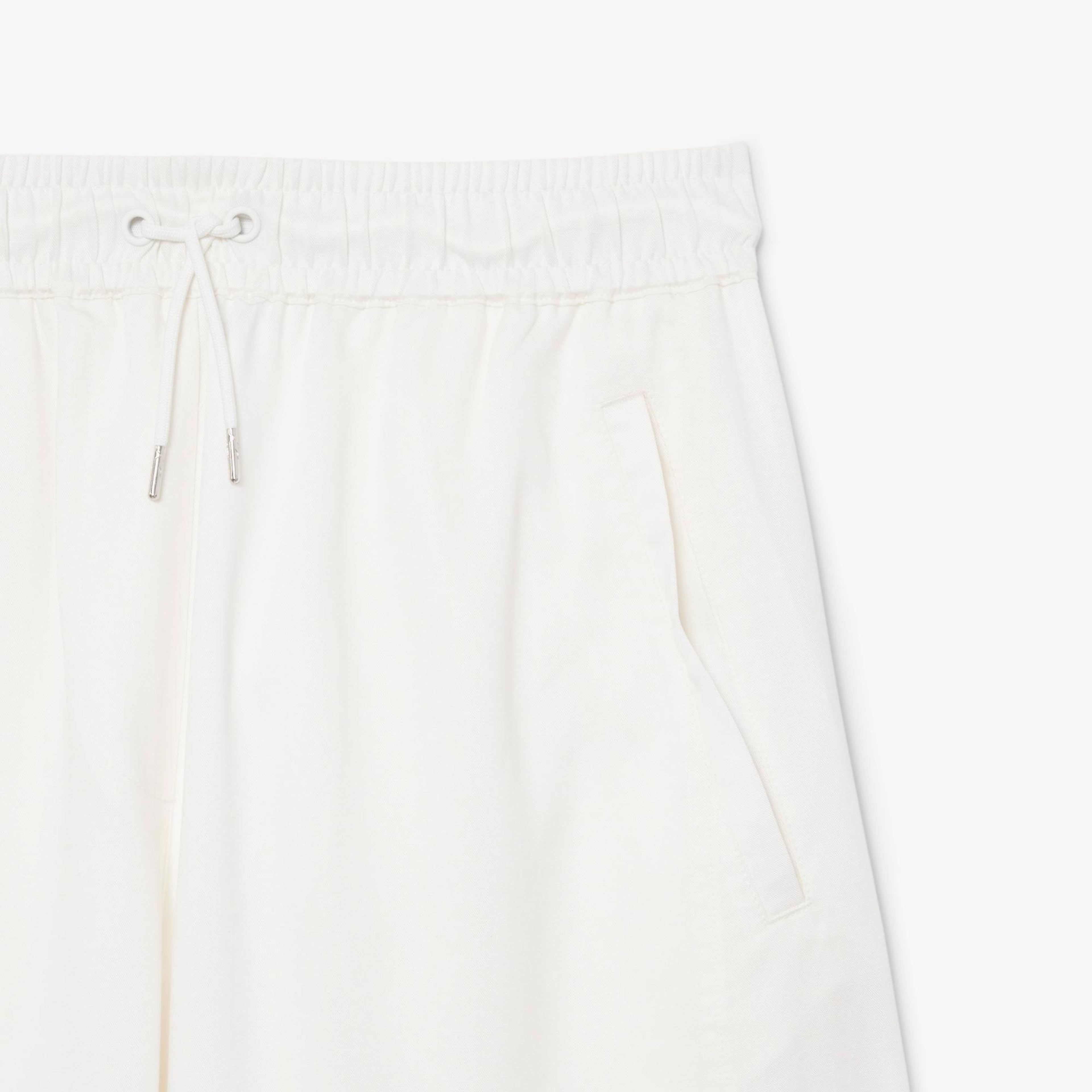 Kadın Oversize Fit Beyaz Pantolon