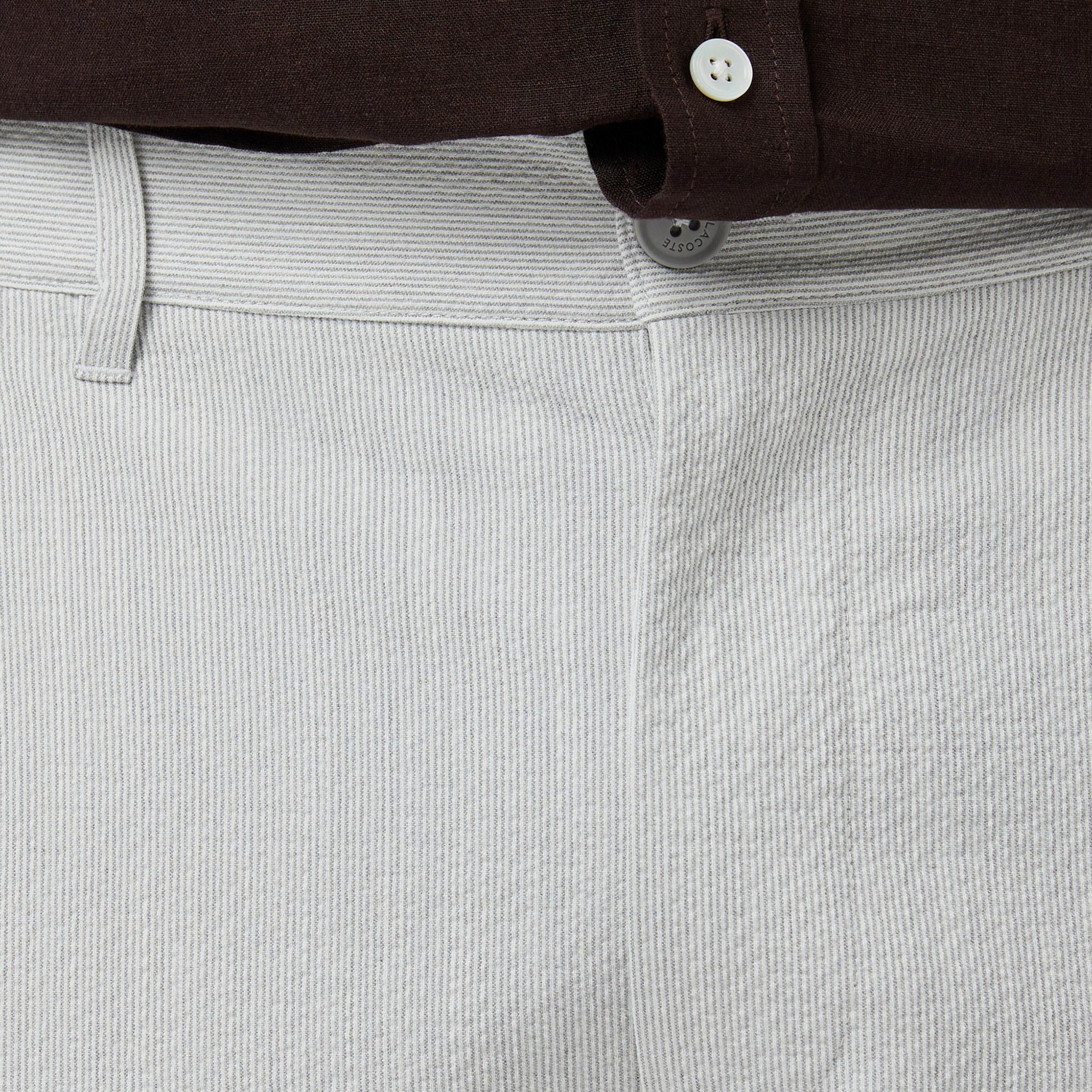 Erkek Tapered Fit Gri Bermuda Şort
