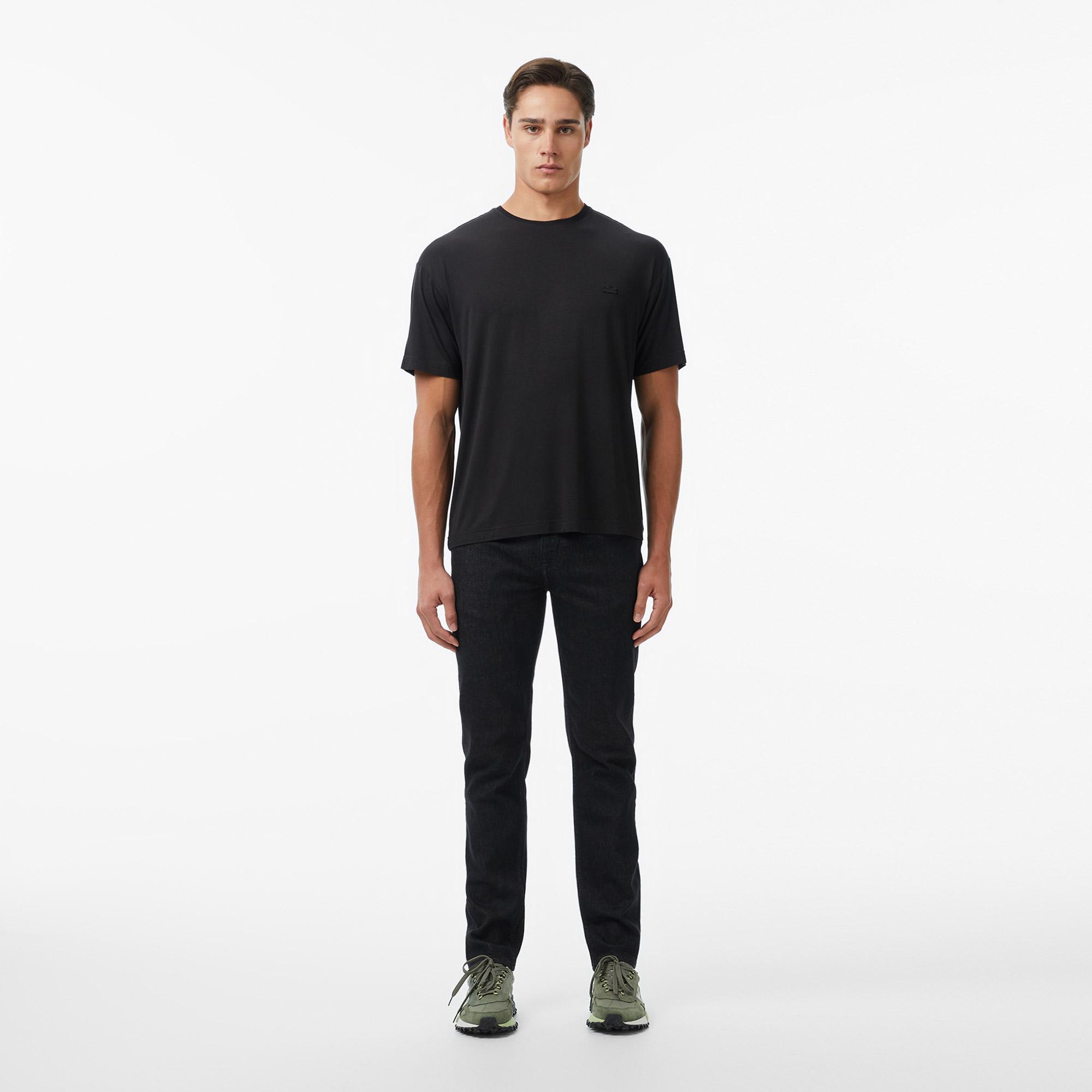 Erkek Relaxed Fit Siyah Jean Pantolon