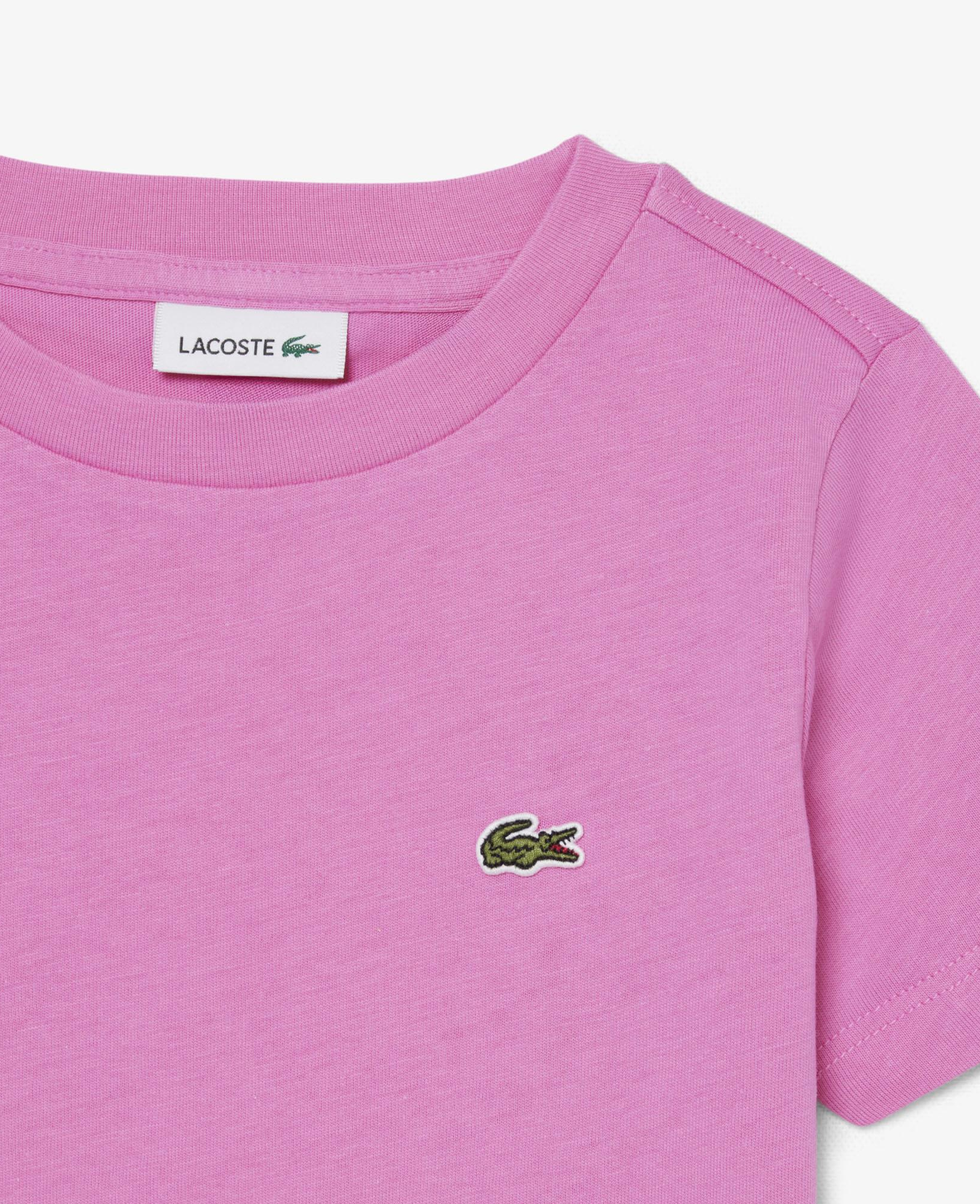Çocuk Bisiklet Yaka Pembe T-Shirt