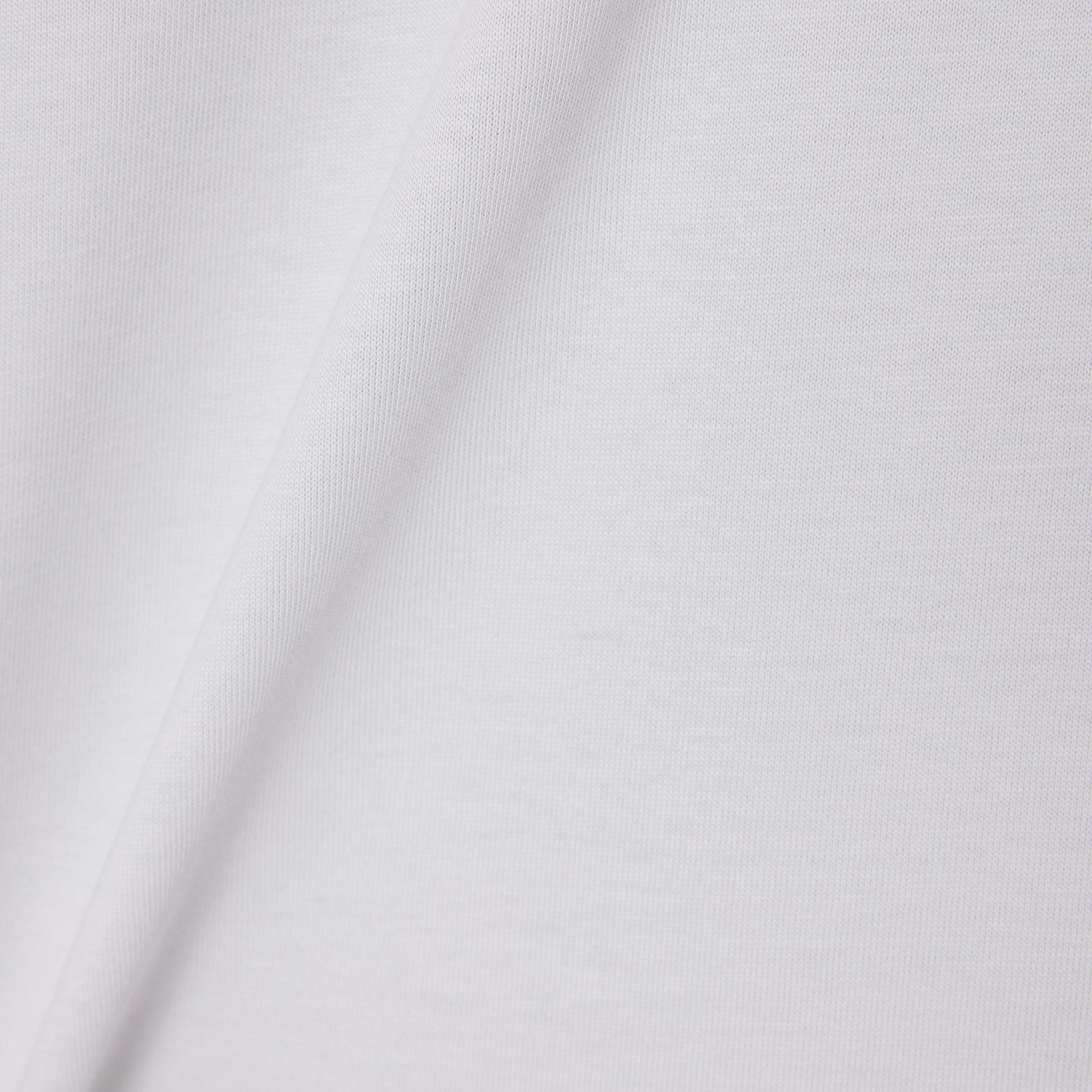 Unisex Classic Fit Bisiklet Yaka Baskılı Gri T-Shirt