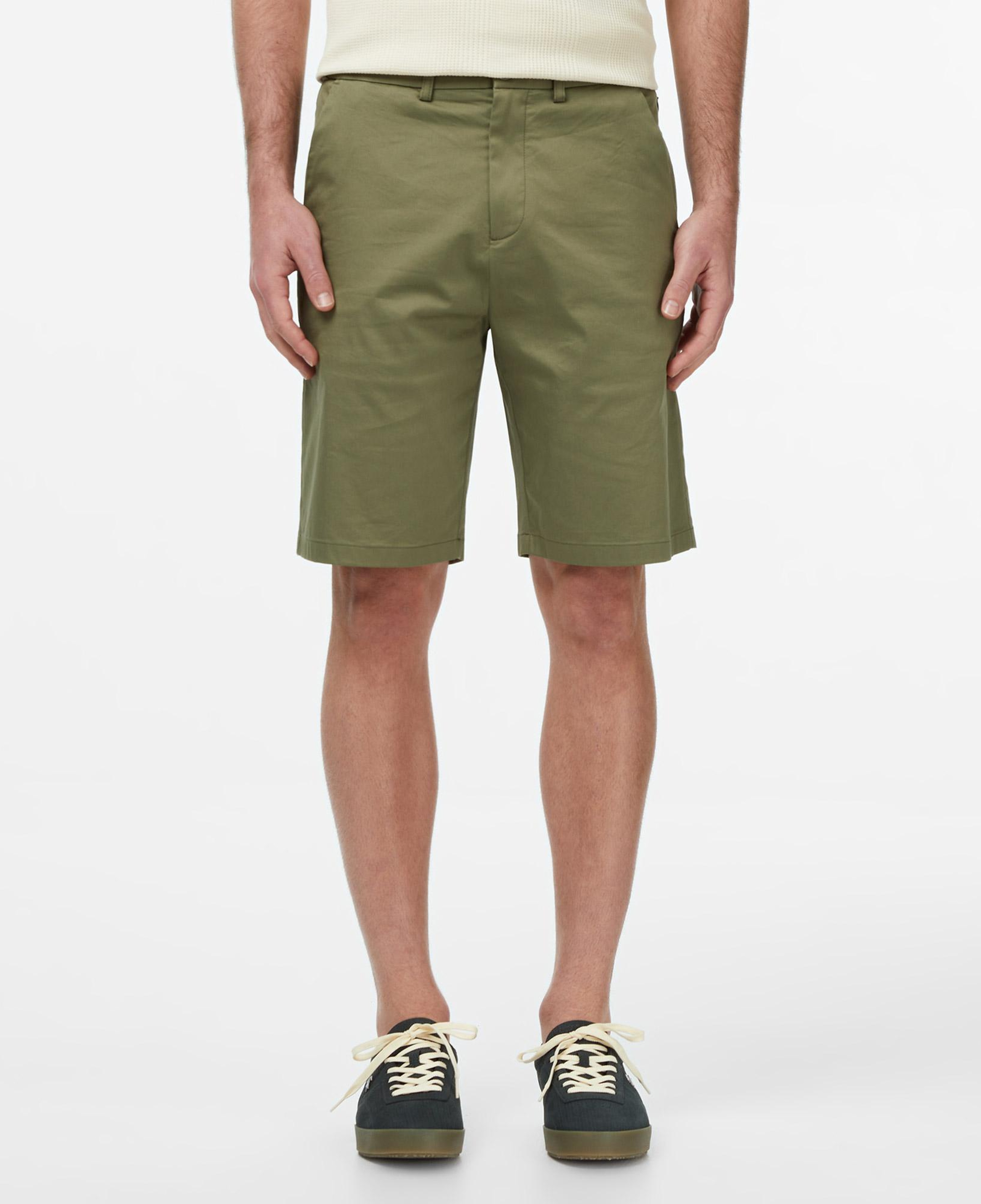 Erkek Regular Fit Haki Bermuda Şort
