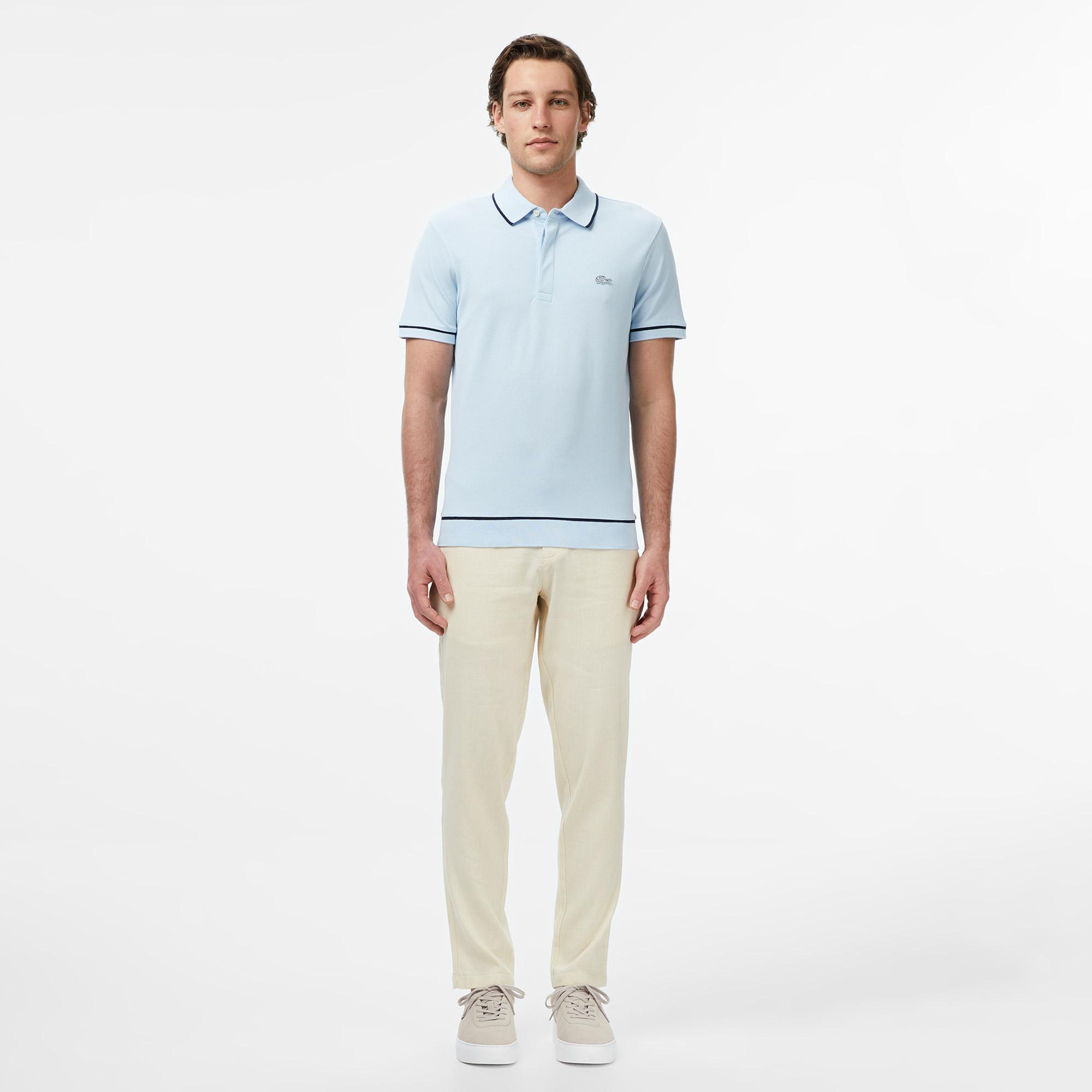 Erkek Tapered Fit Krem Chino Pantolon