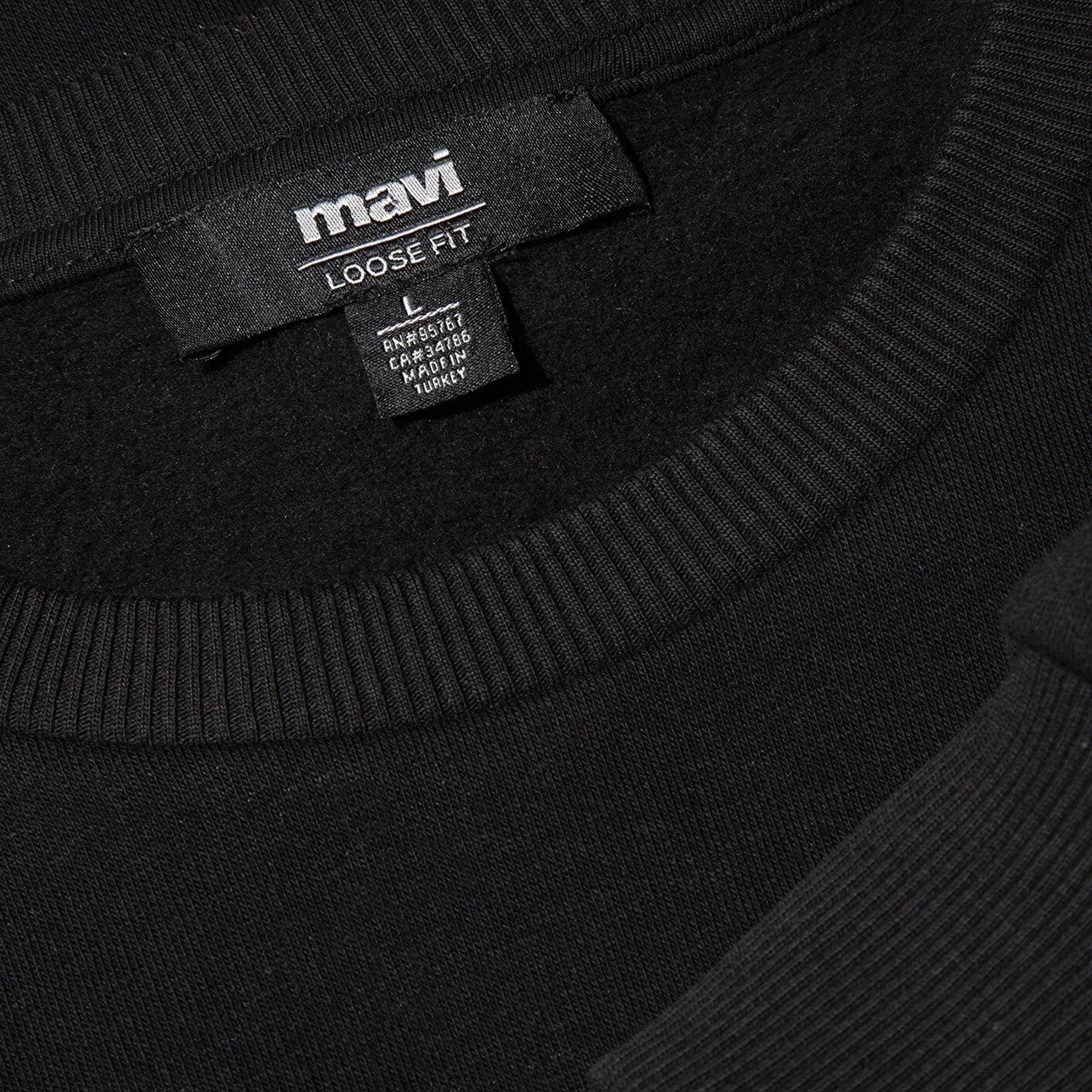 Mavi Mavi Logo Baskılı Siyah Sweatshirt 0611716-900