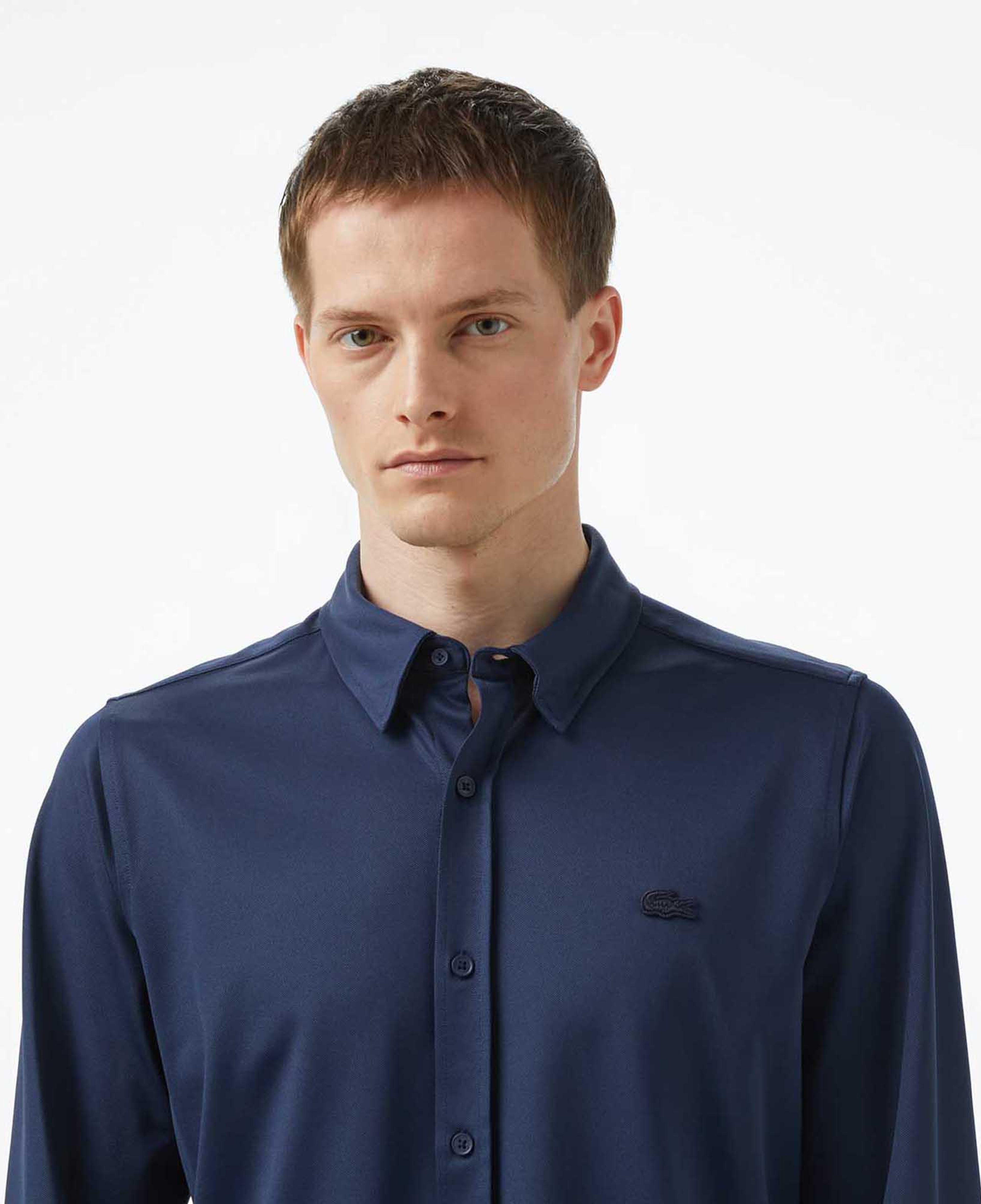 Erkek Slim Fit Lacivert Gömlek