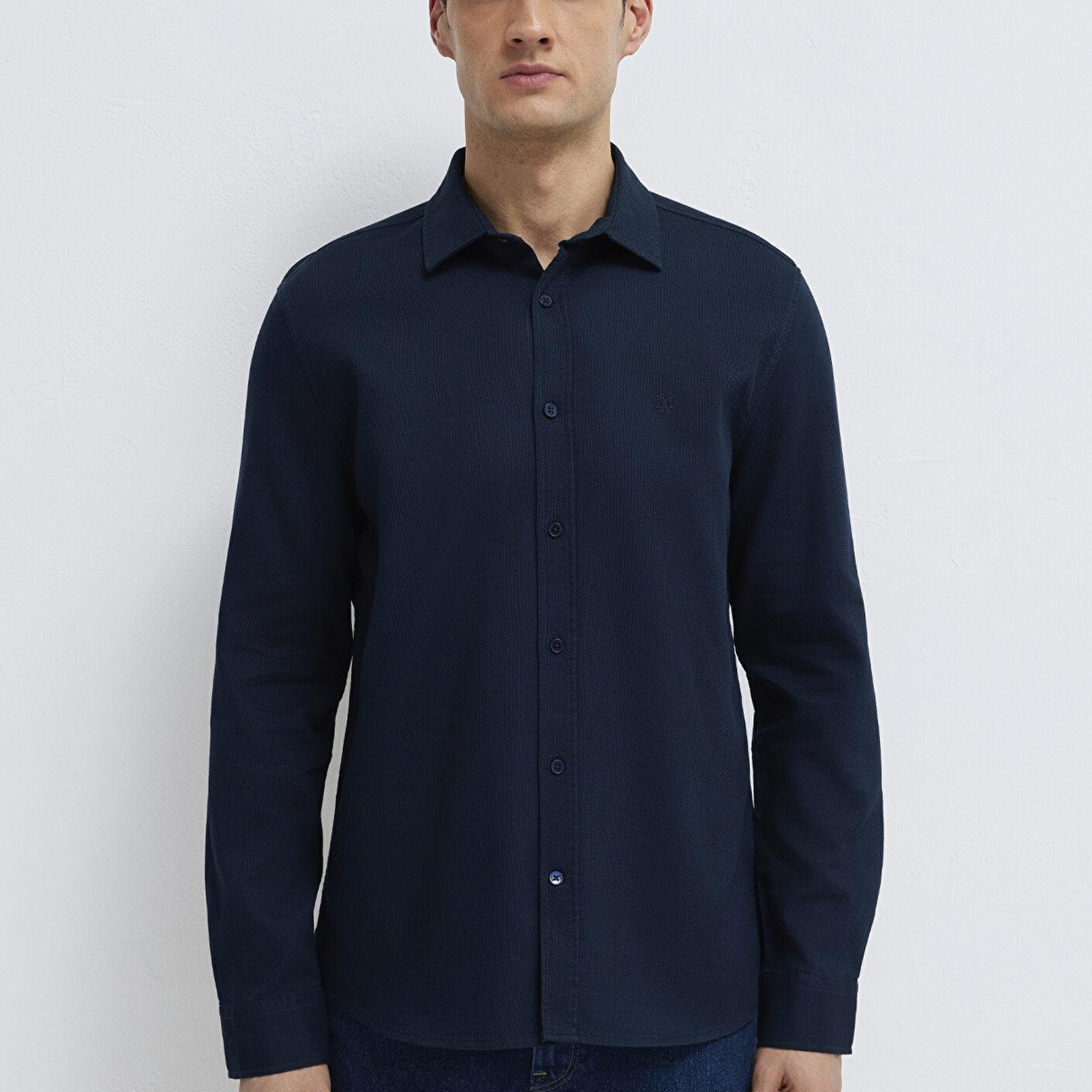 Mavi Lacivert Gömlek Slim Fit / Dar Kesim 0211656-80872
