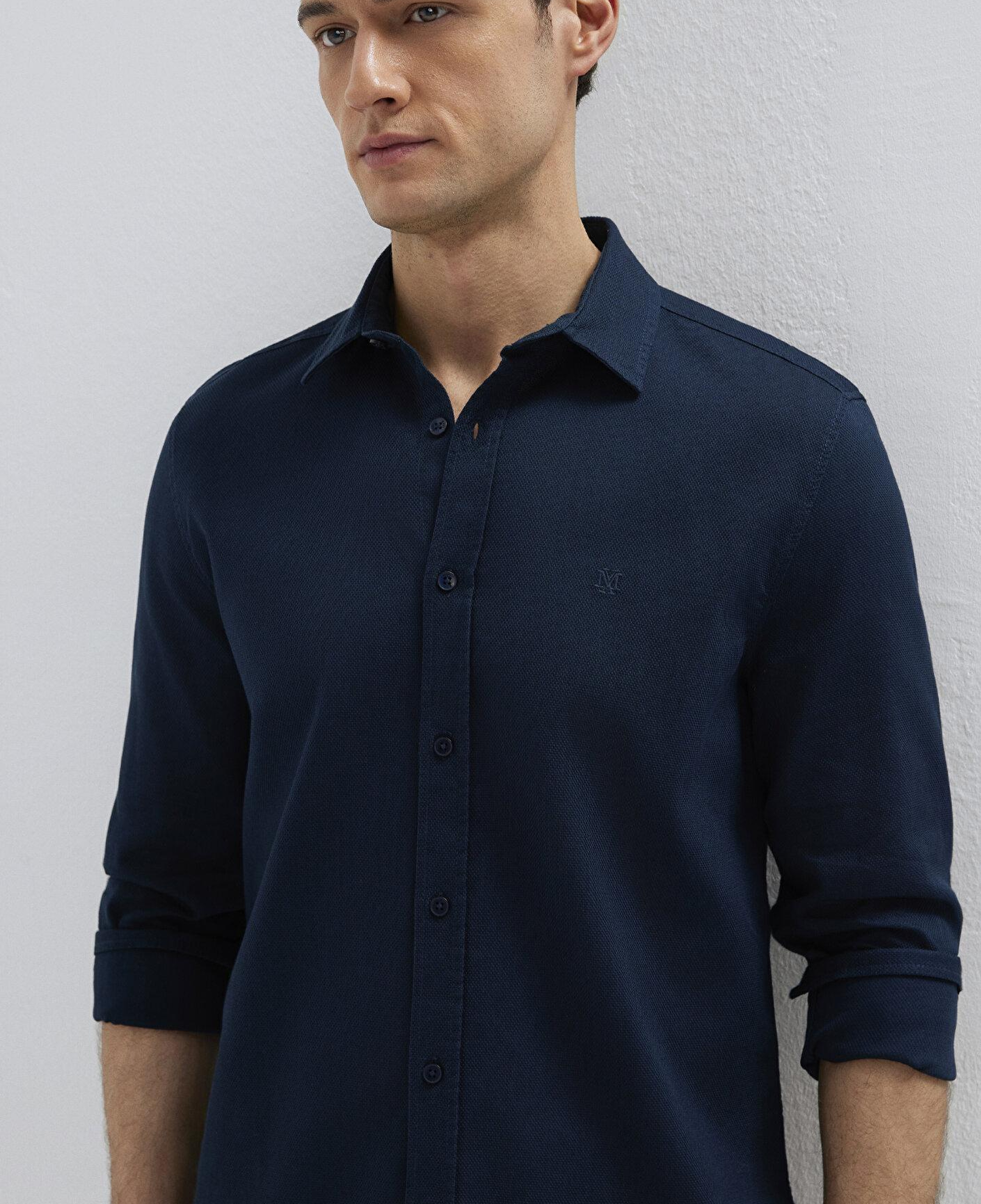 Mavi Lacivert Gömlek Slim Fit / Dar Kesim 0211656-80872