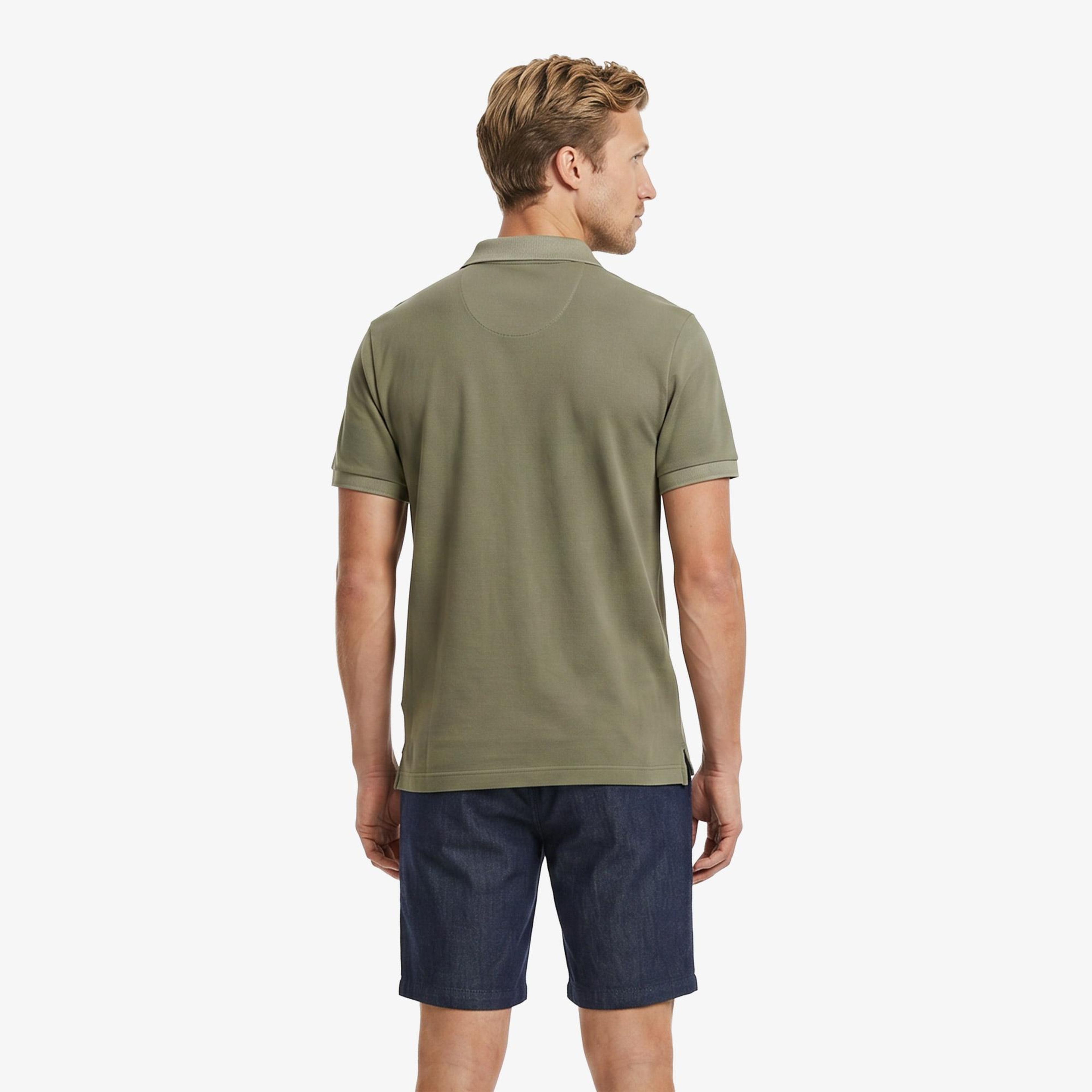Erkek Relaxed Fit Haki Polo