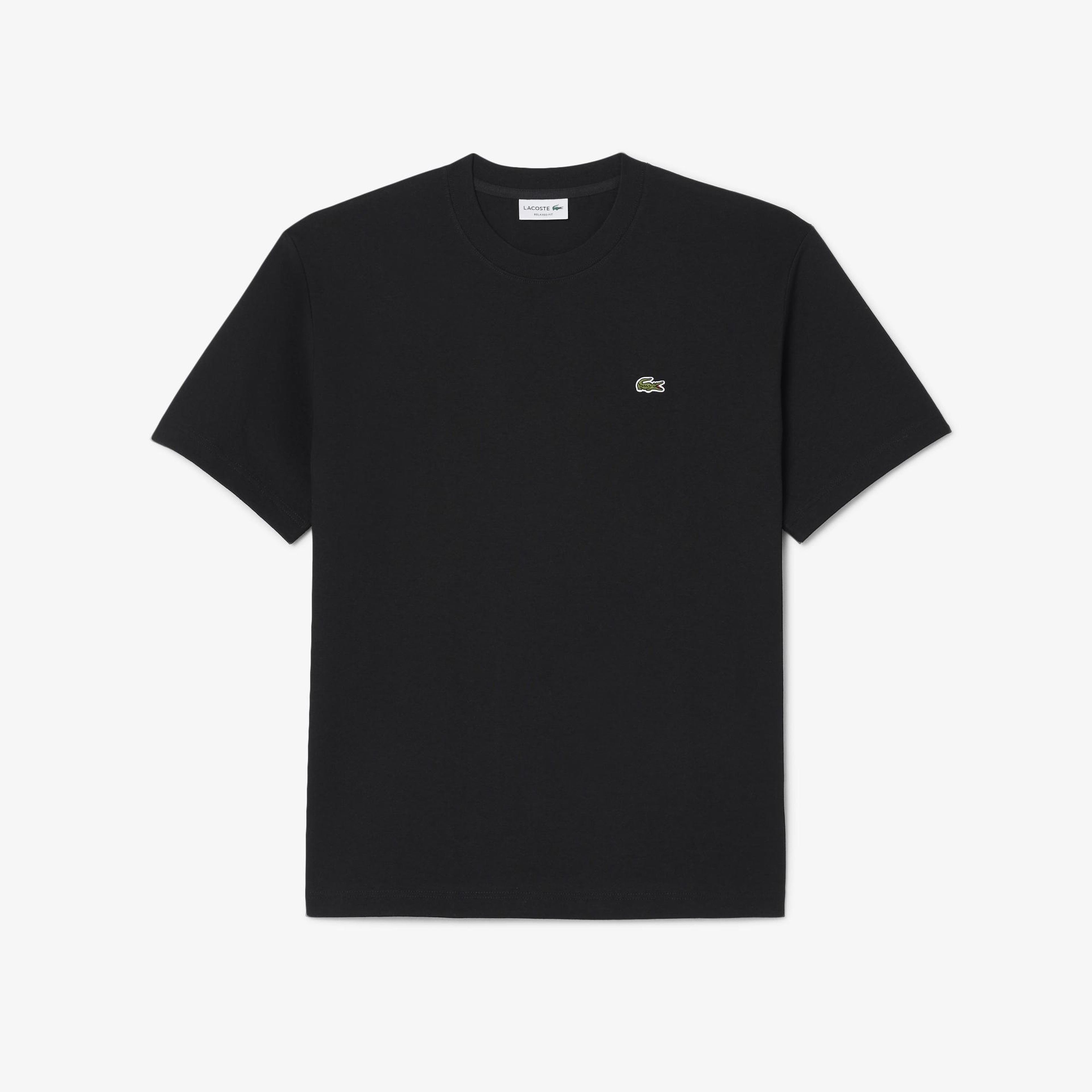 Lacoste Erkek Relaxed Fit Bisiklet Yaka Siyah T-Shirt