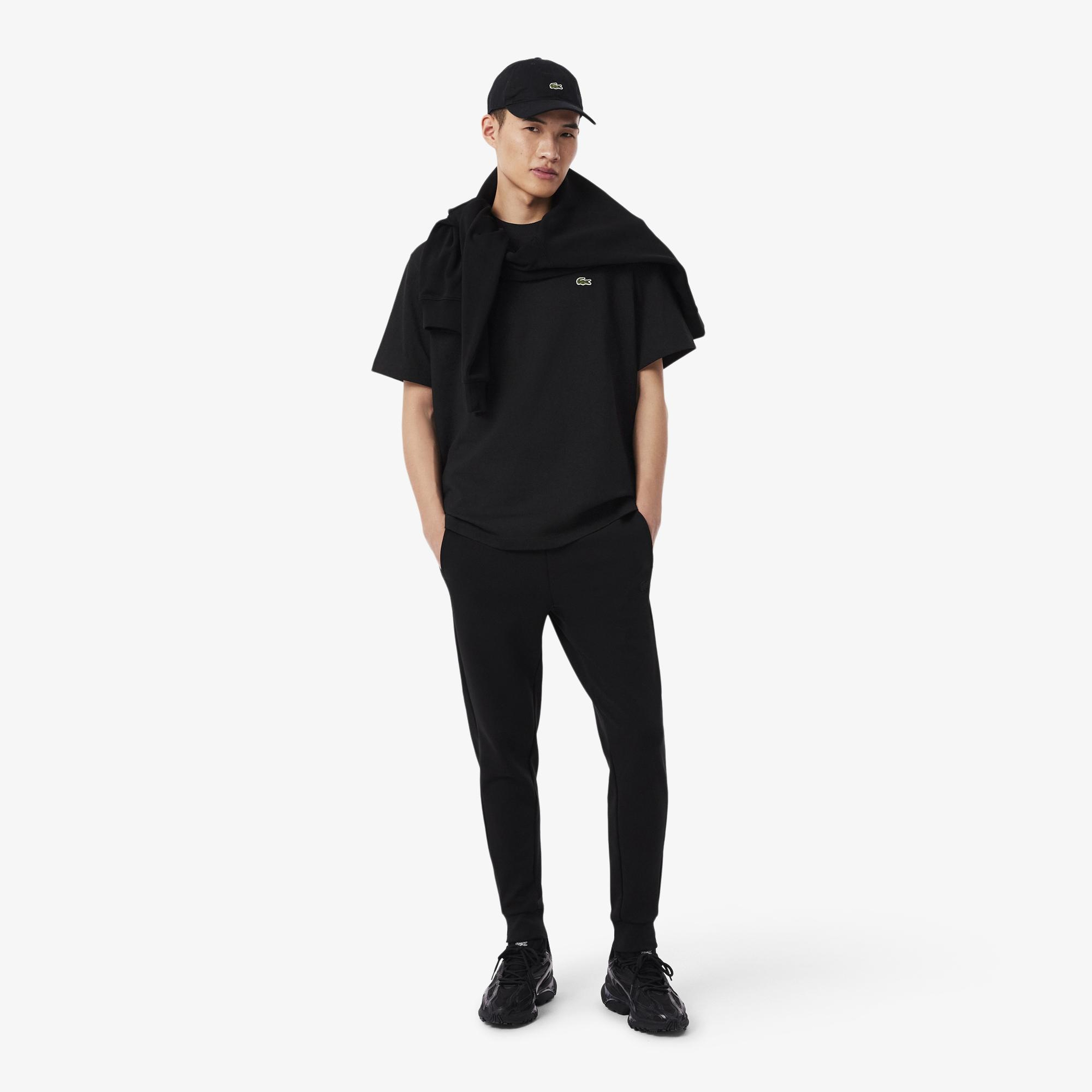 Lacoste Erkek Relaxed Fit Bisiklet Yaka Siyah T-Shirt