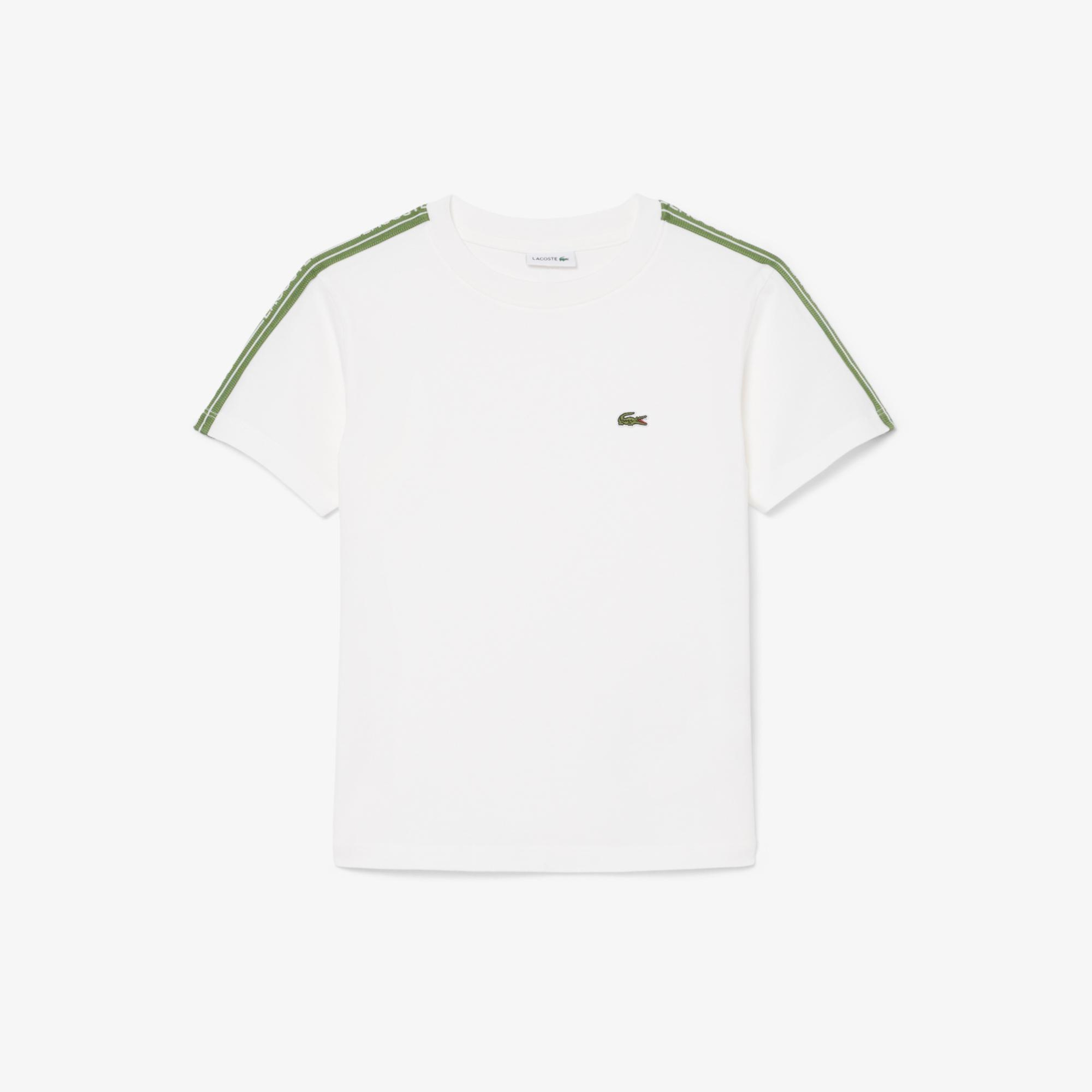 Lacoste Çocuk Bisiklet Yaka Beyaz T-Shirt