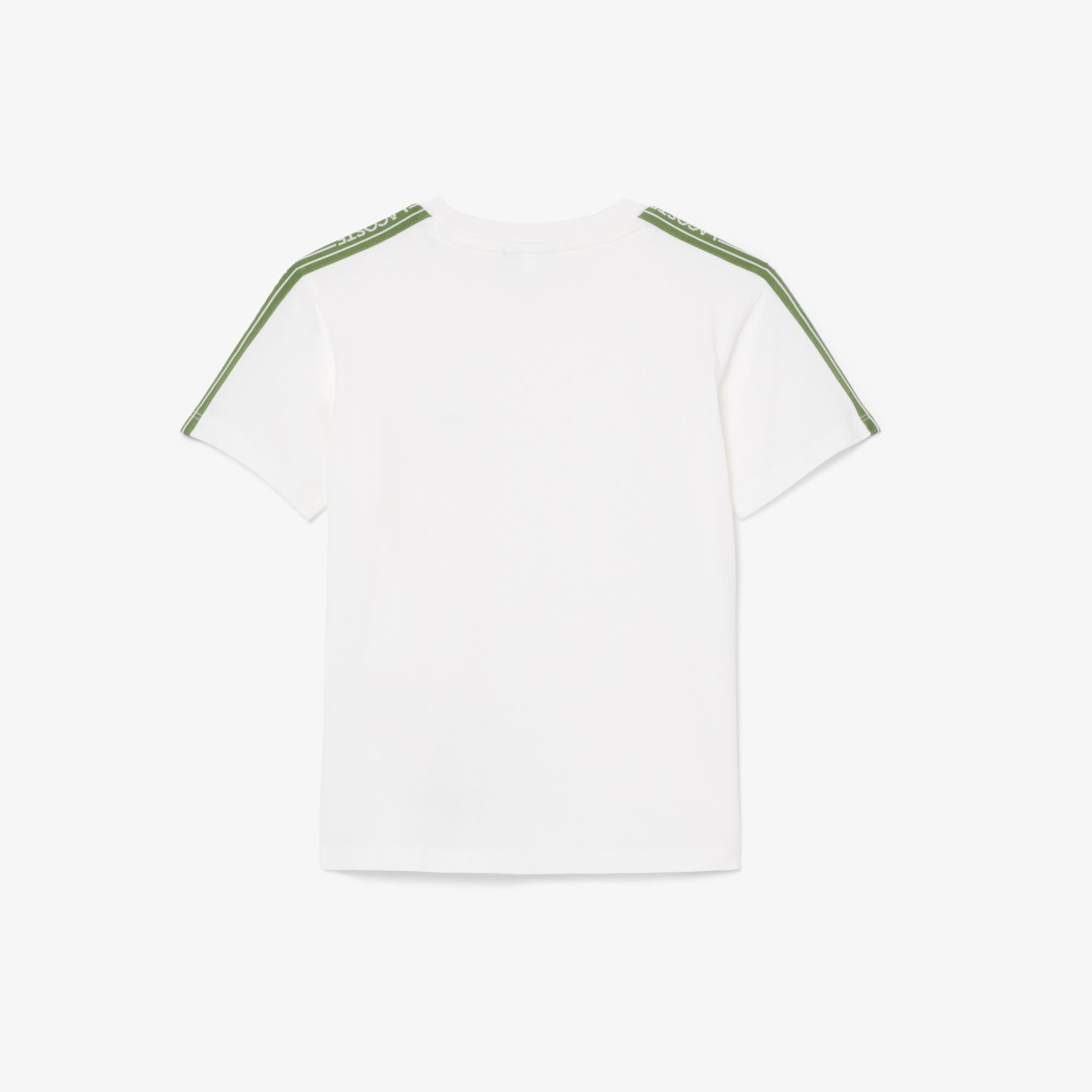 Lacoste Çocuk Bisiklet Yaka Beyaz T-Shirt