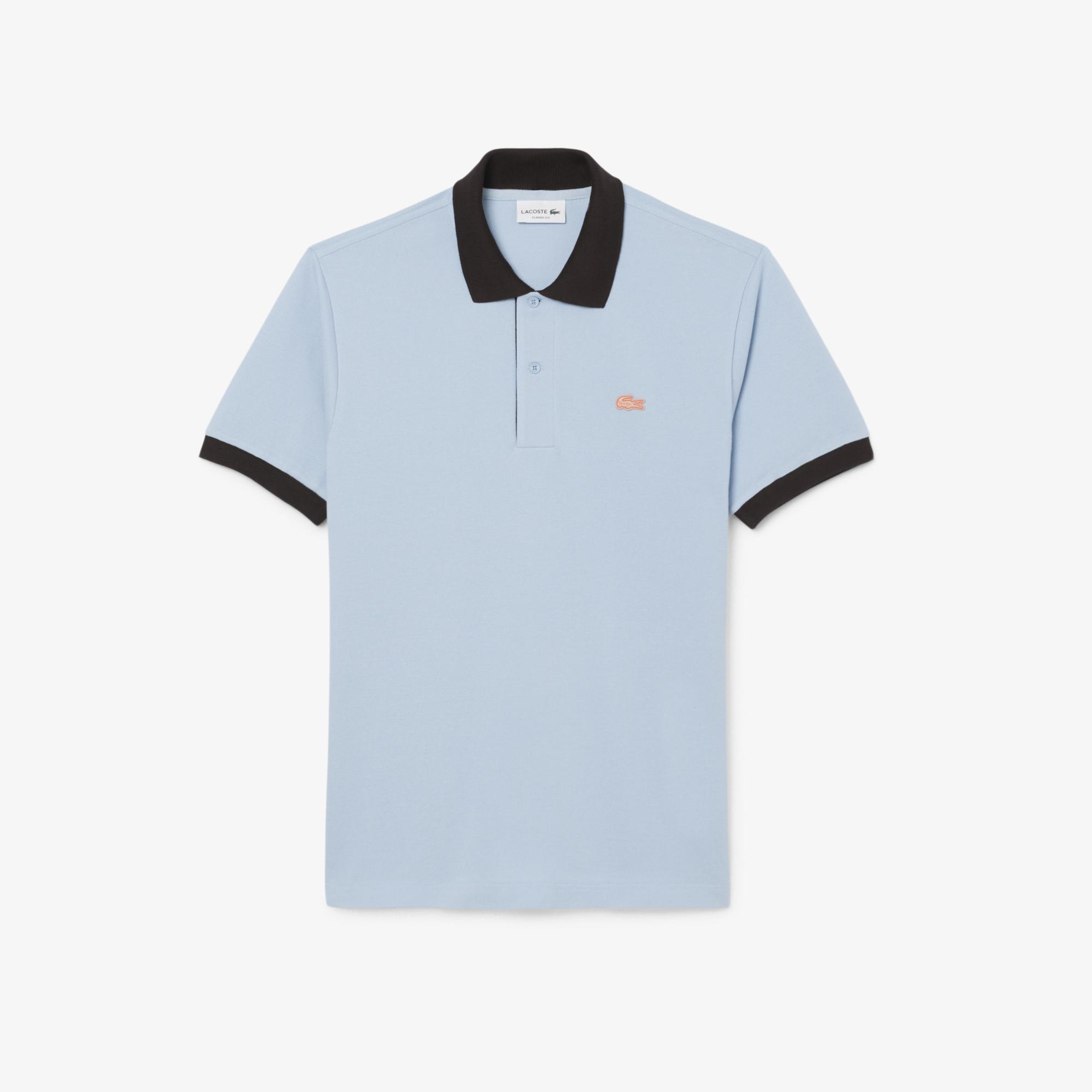 Erkek Classic Fit Mavi Polo