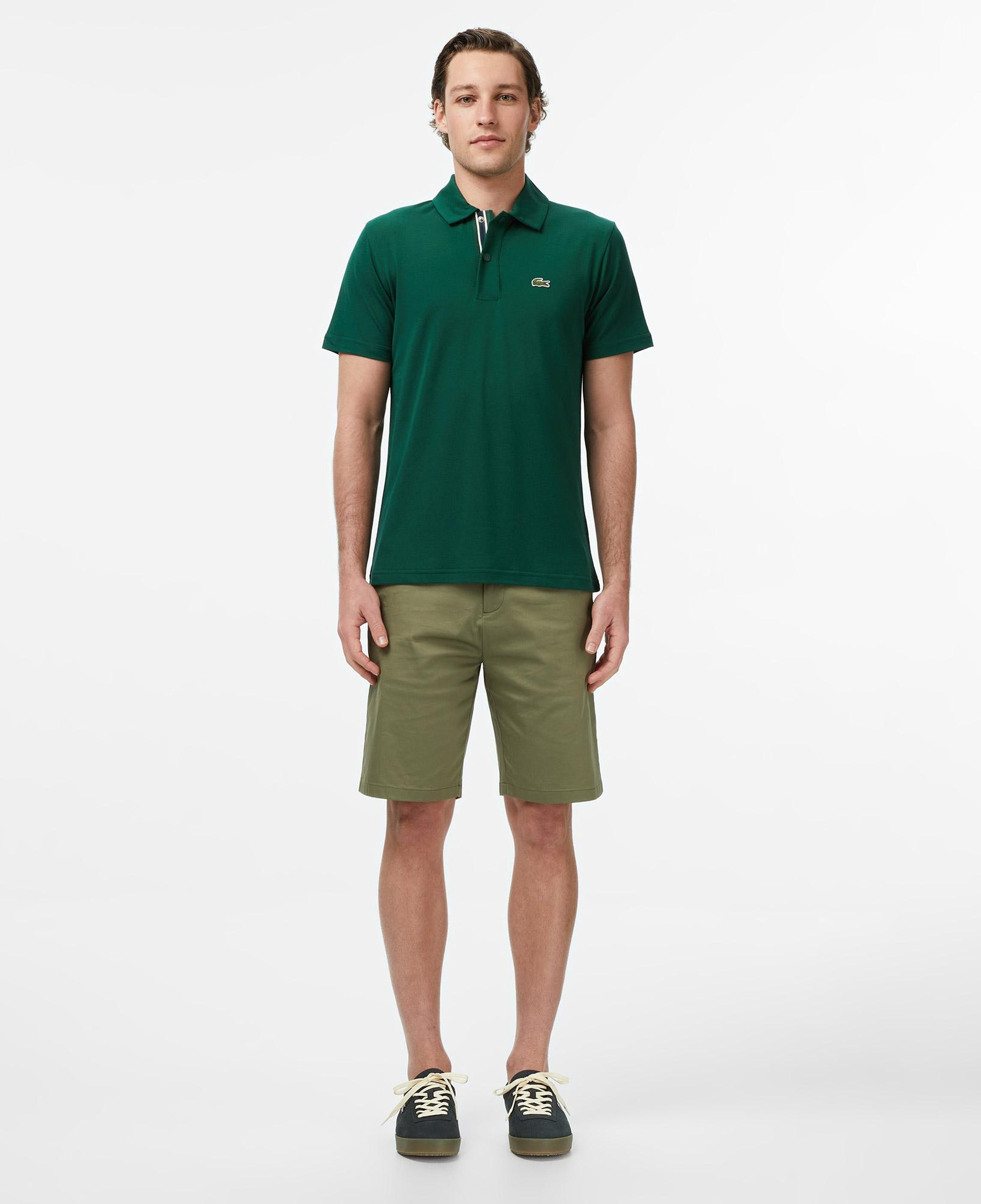 Erkek Regular Fit Koyu Yeşil Polo