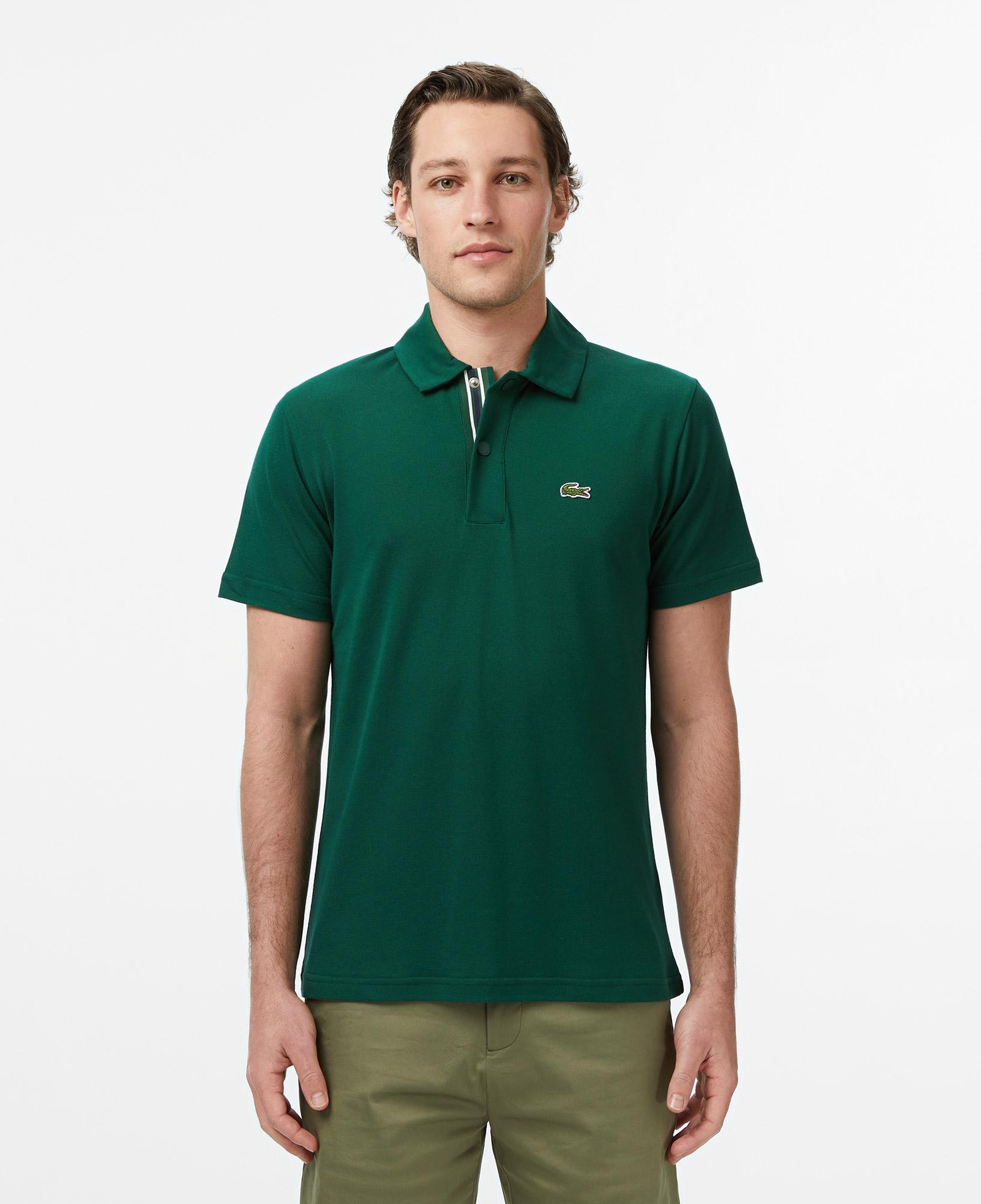 Erkek Regular Fit Koyu Yeşil Polo