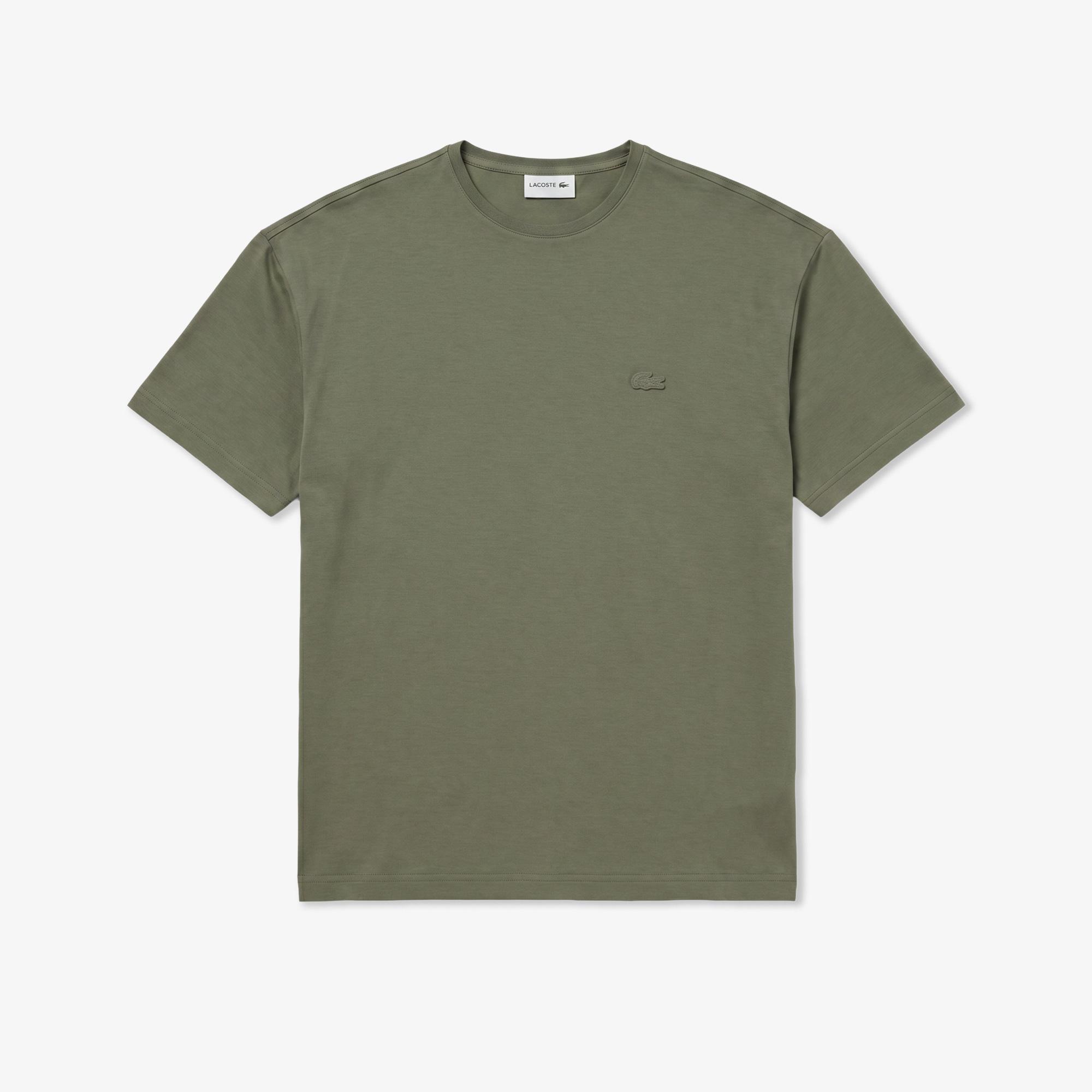 Erkek Regular Fit Bisiklet Yaka Haki T-Shirt