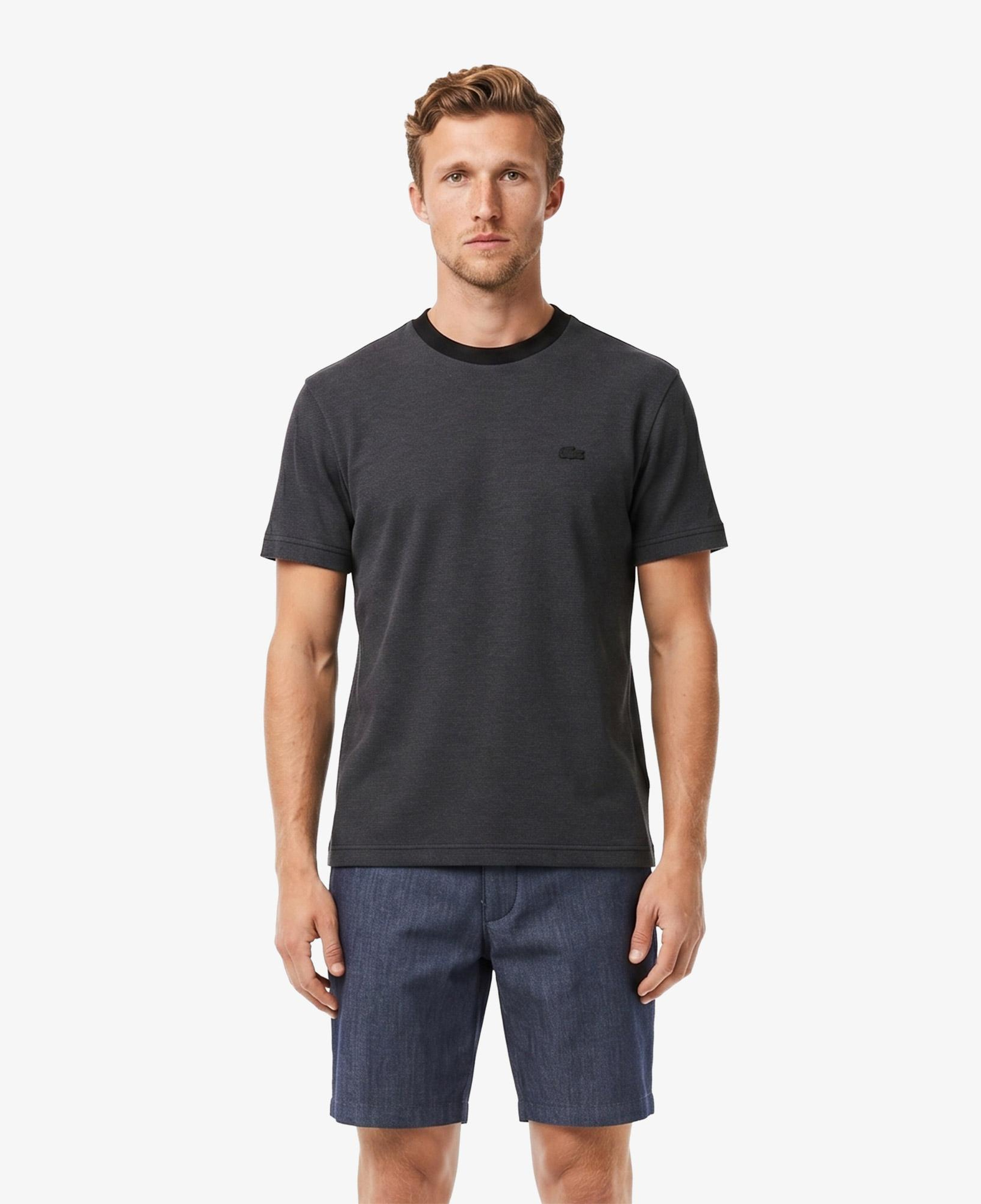 Erkek Relaxed Fit Bisiklet Yaka Siyah T-Shirt