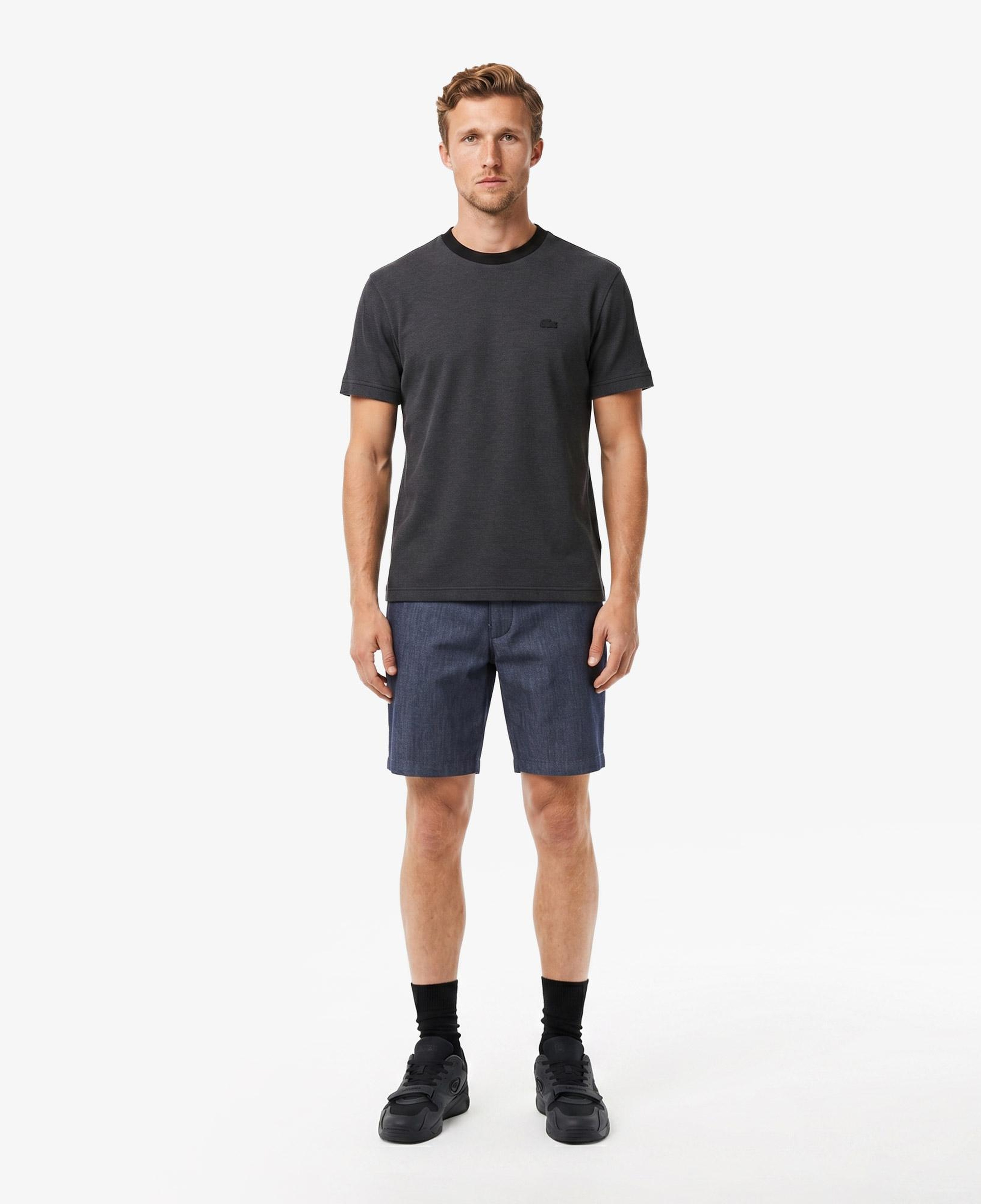 Erkek Relaxed Fit Bisiklet Yaka Siyah T-Shirt