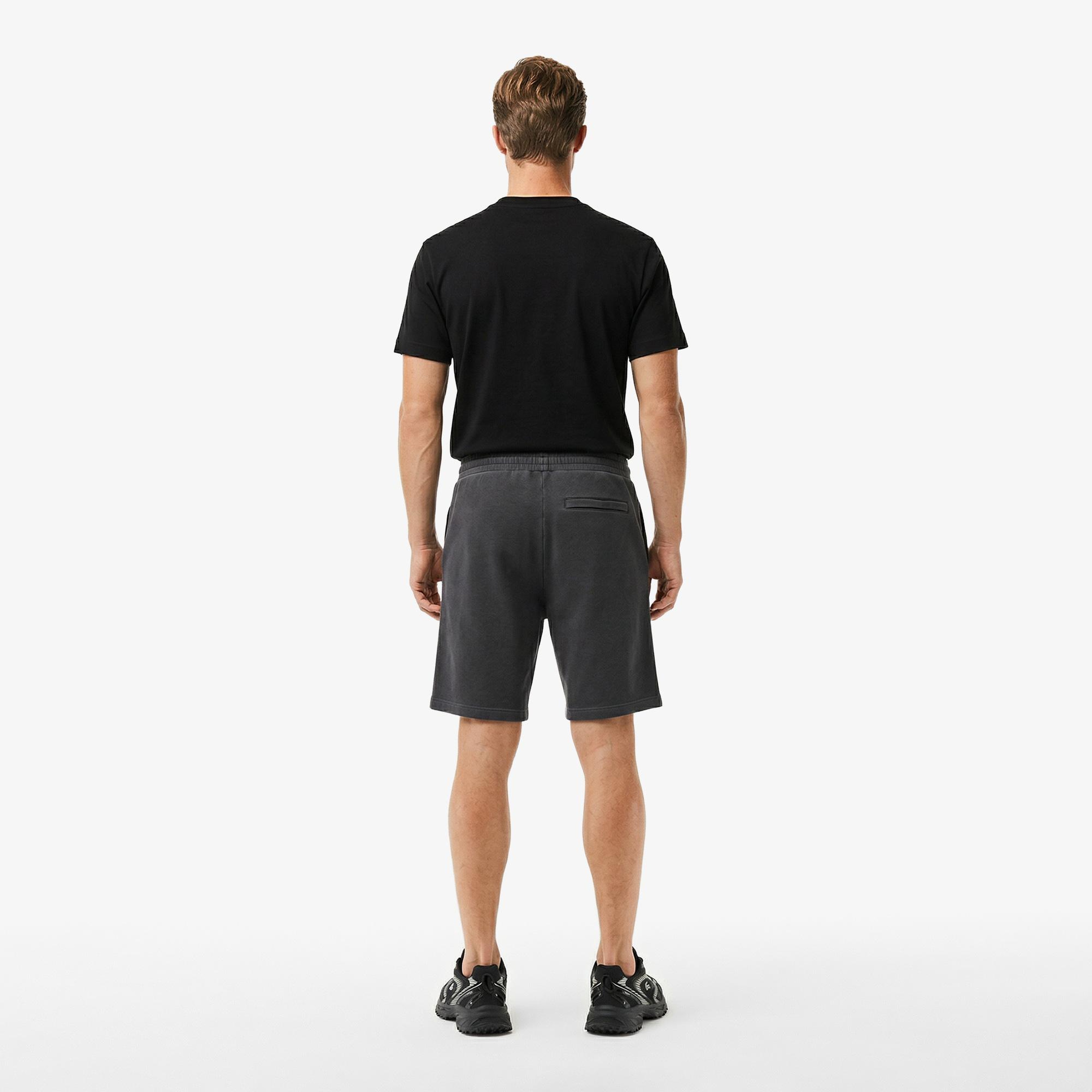 Erkek Loose Fit Koyu Gri Şort