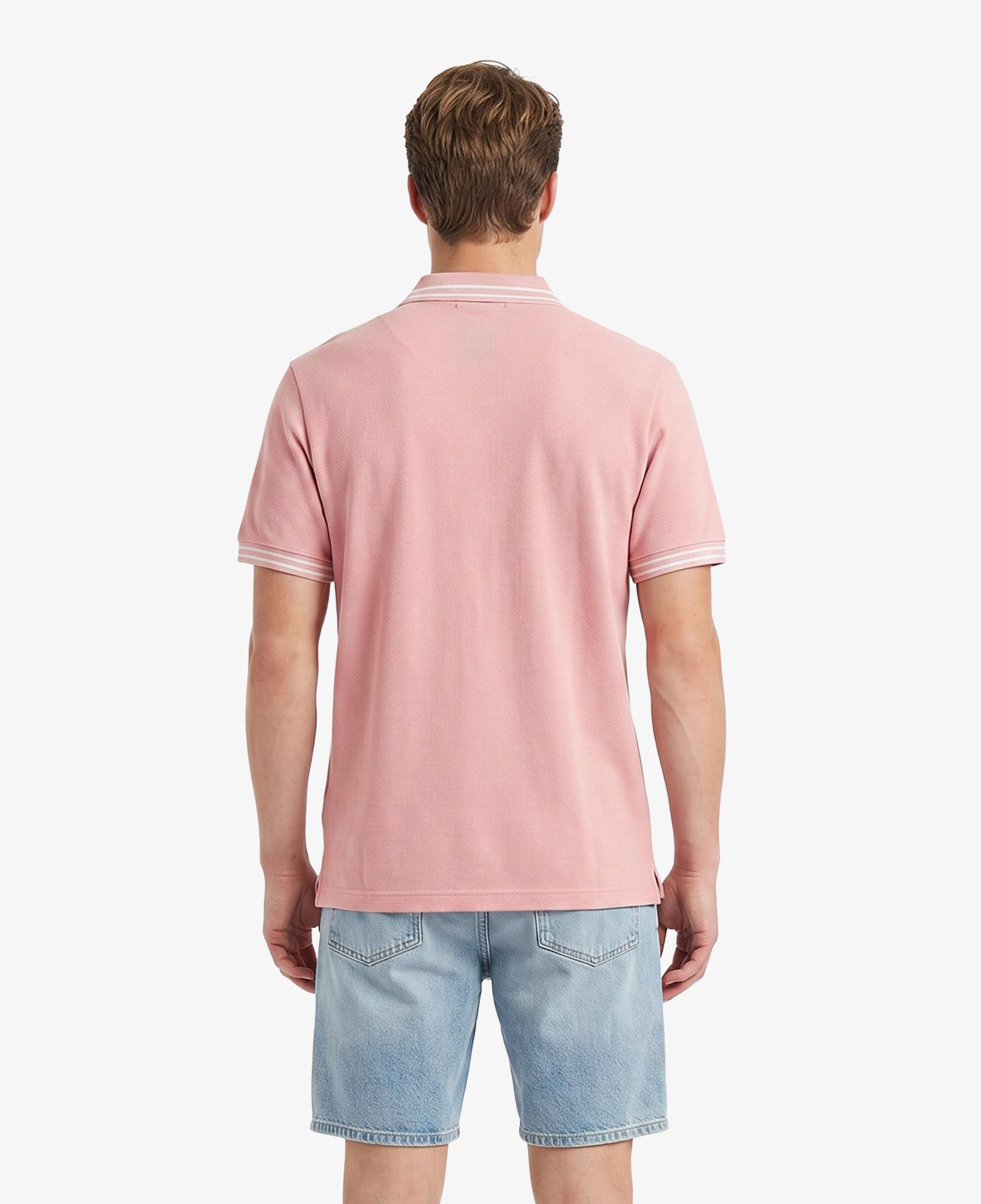 Erkek Regular Fit Pembe Polo