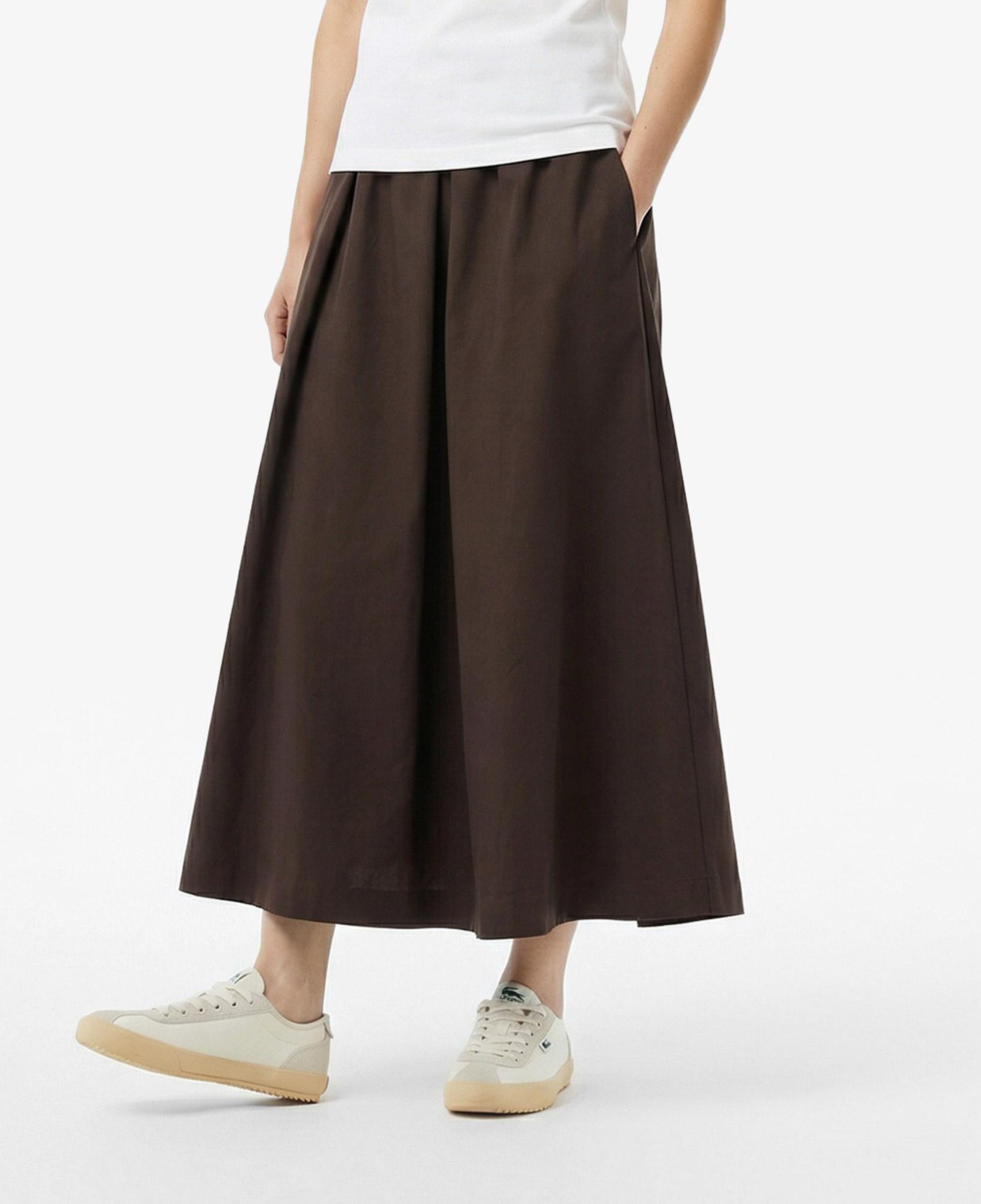 Kadın Flare Fit Kahverengi Etek