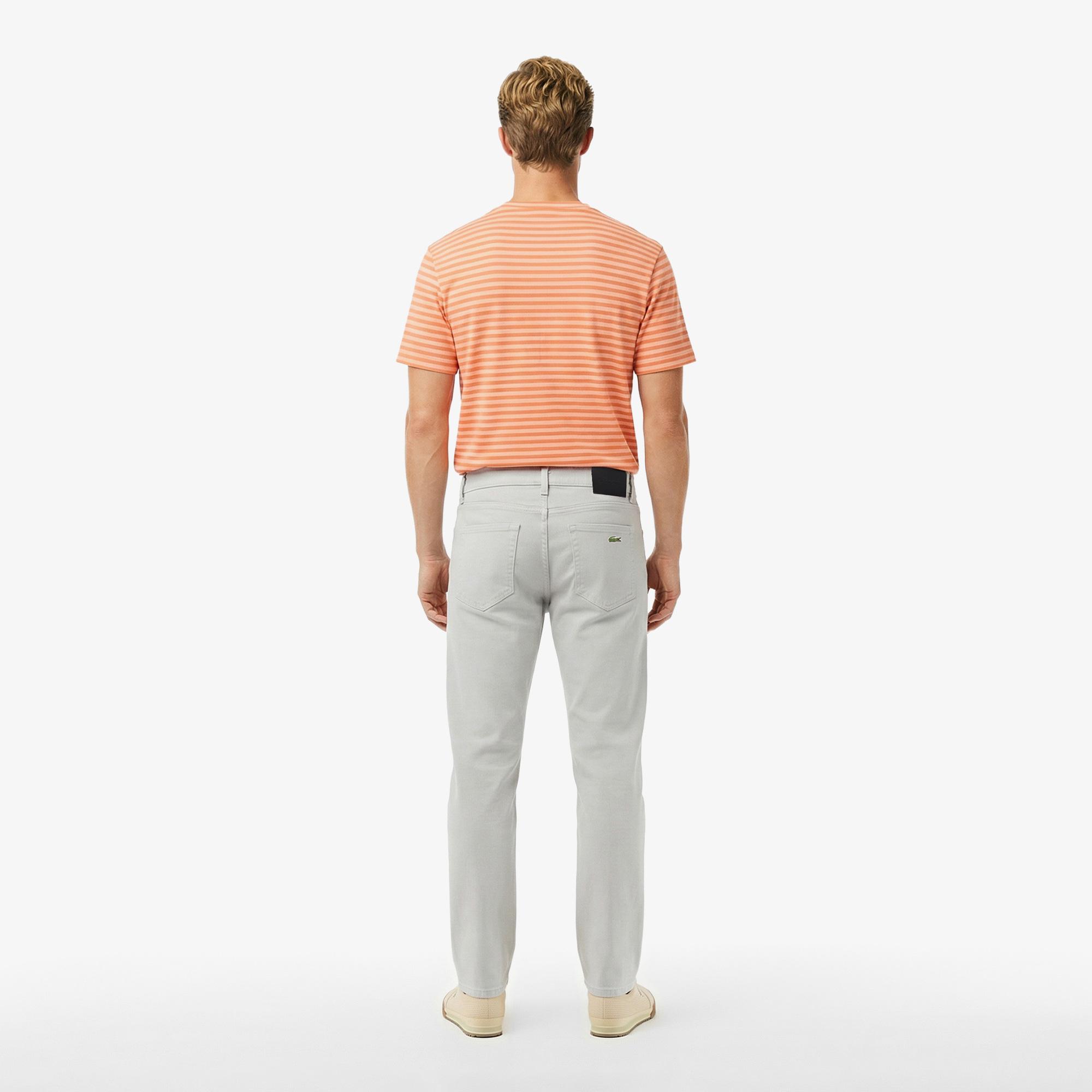 Erkek Slim Fit Gri Jean Pantolon