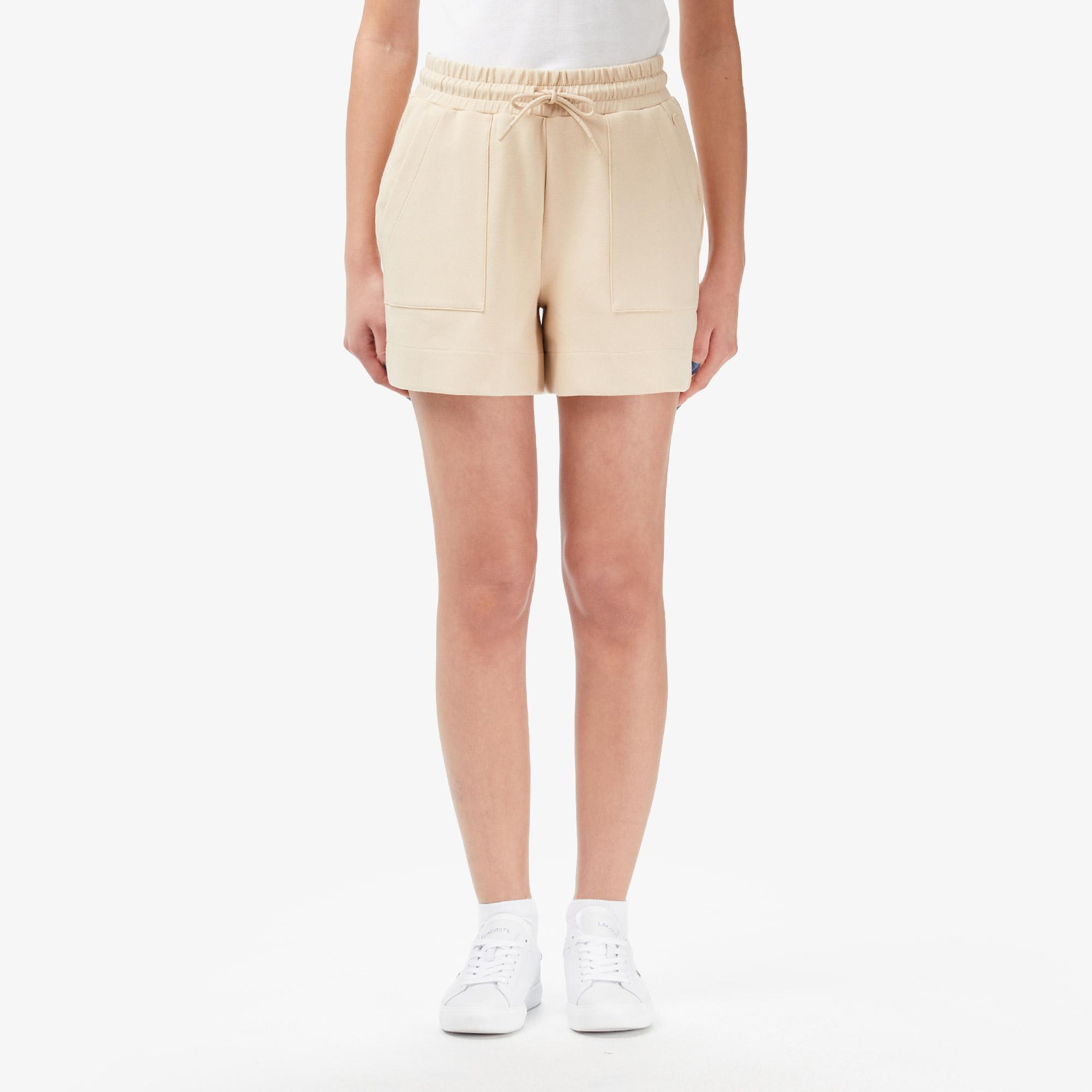 Kadın Relaxed Fit Bej Şort