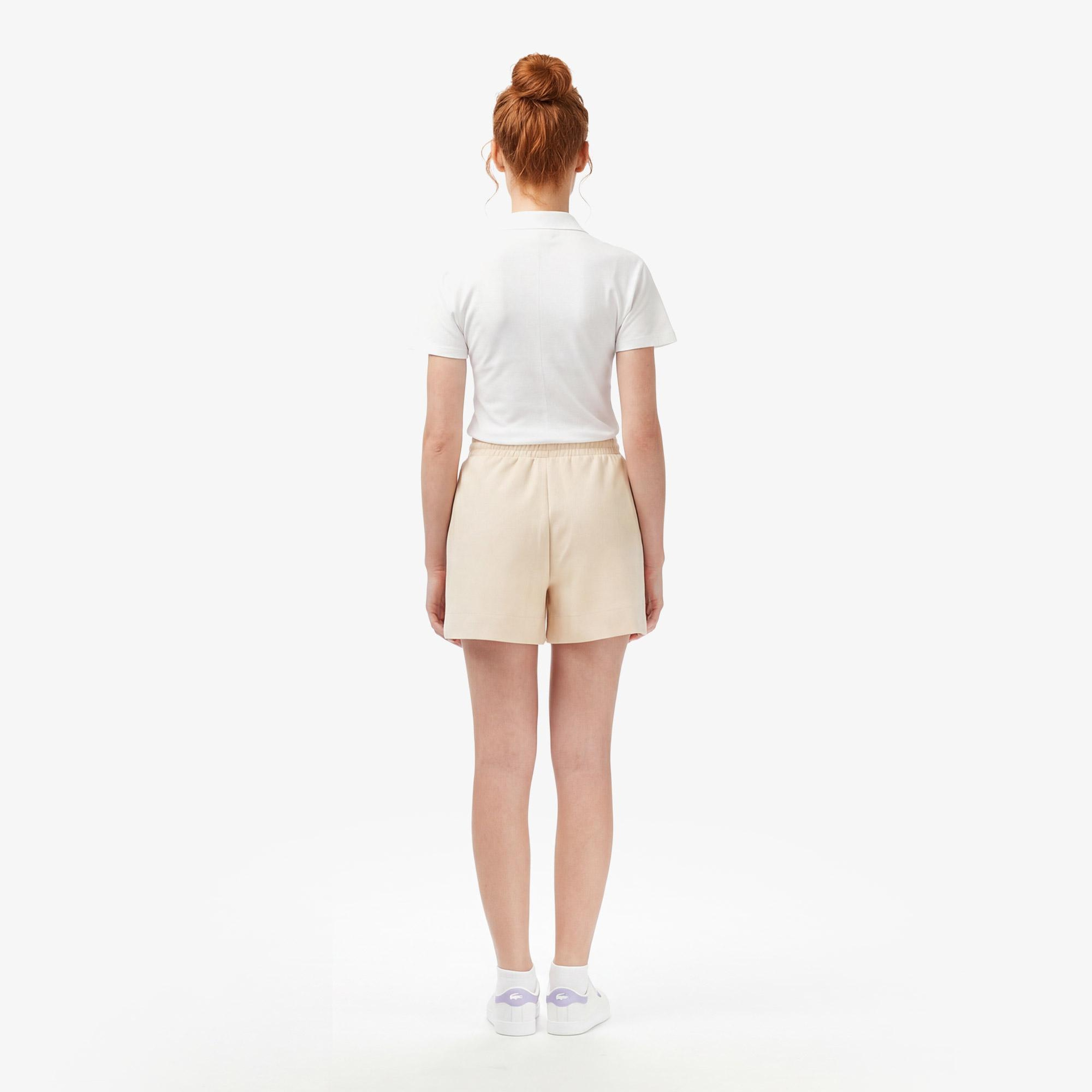 Kadın Relaxed Fit Bej Şort