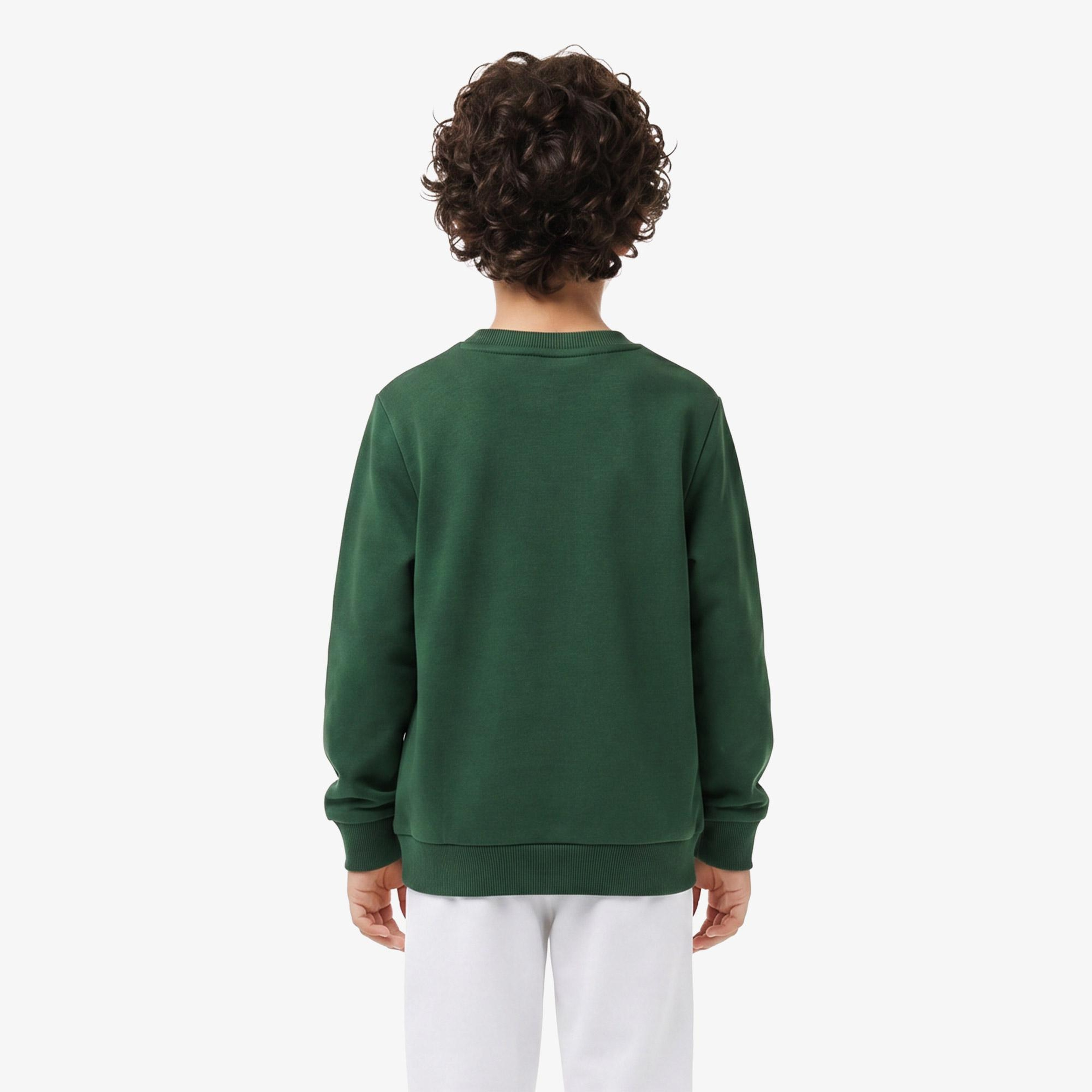 Çocuk Bisiklet Yaka Yeşil Sweatshirt