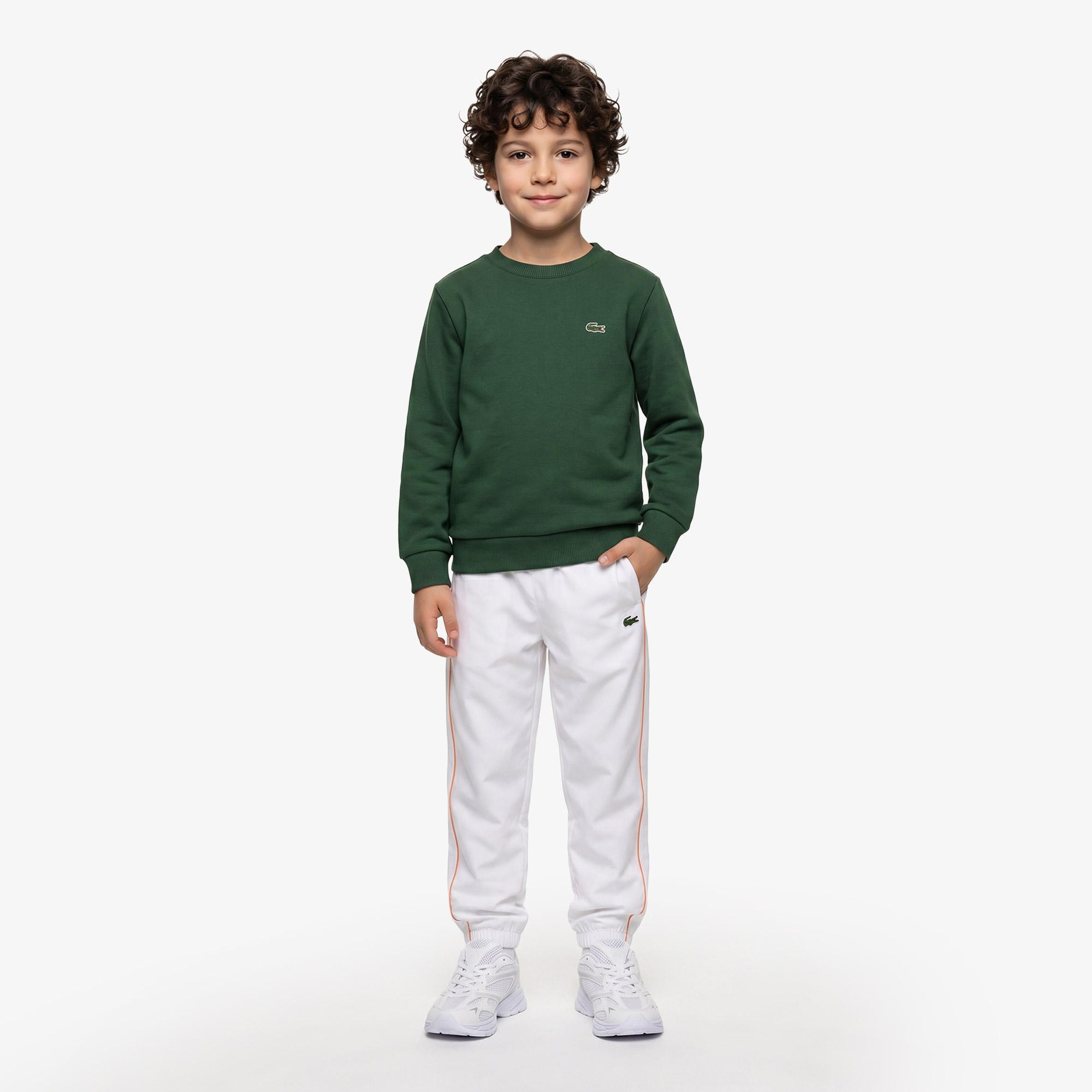 Çocuk Bisiklet Yaka Yeşil Sweatshirt