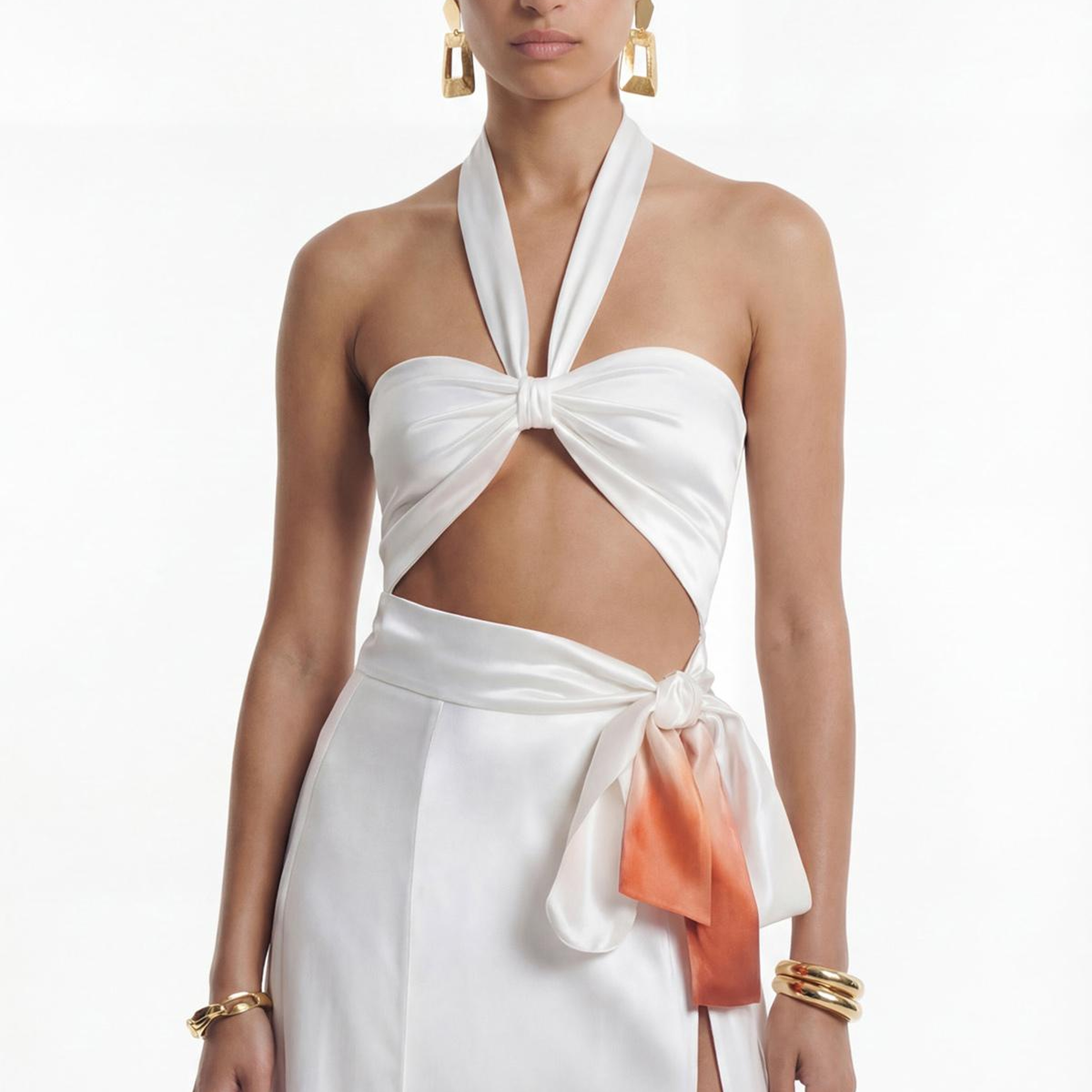 GRACE MIDRIFF DEKOLTELİ ELBİSE
