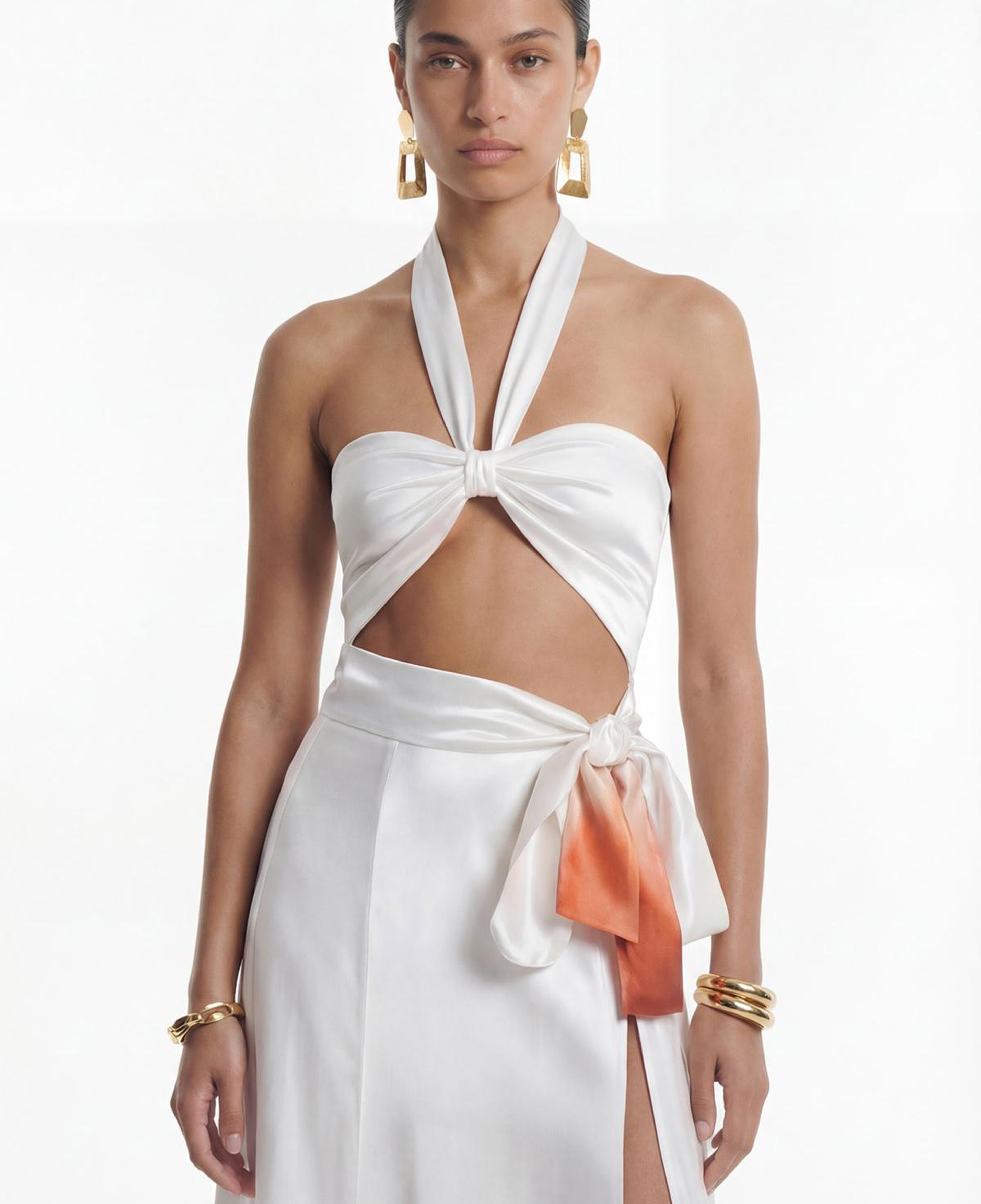 GRACE MIDRIFF DEKOLTELİ ELBİSE