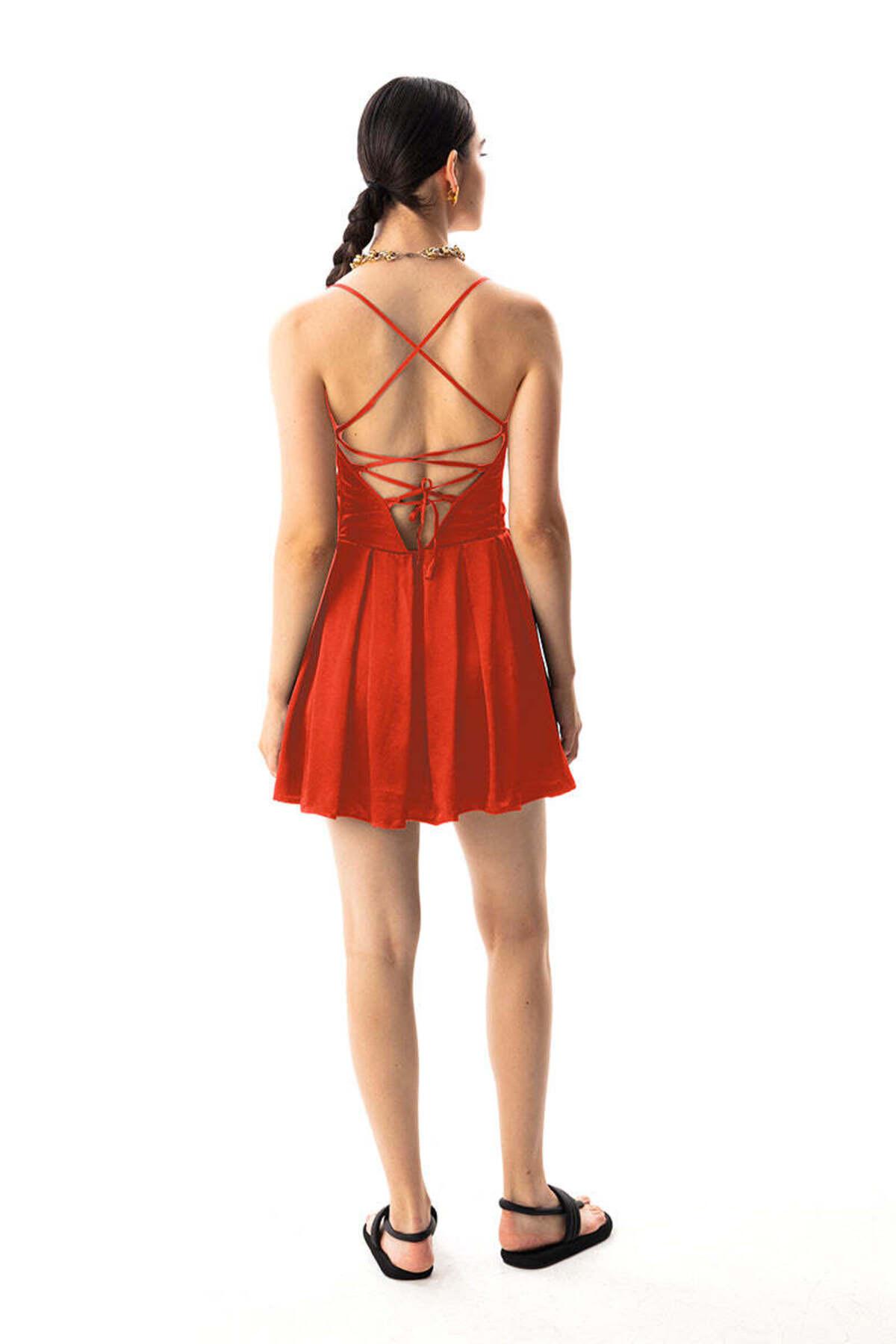 SCARLET MİNİ BÜSTİYER ELBİSE