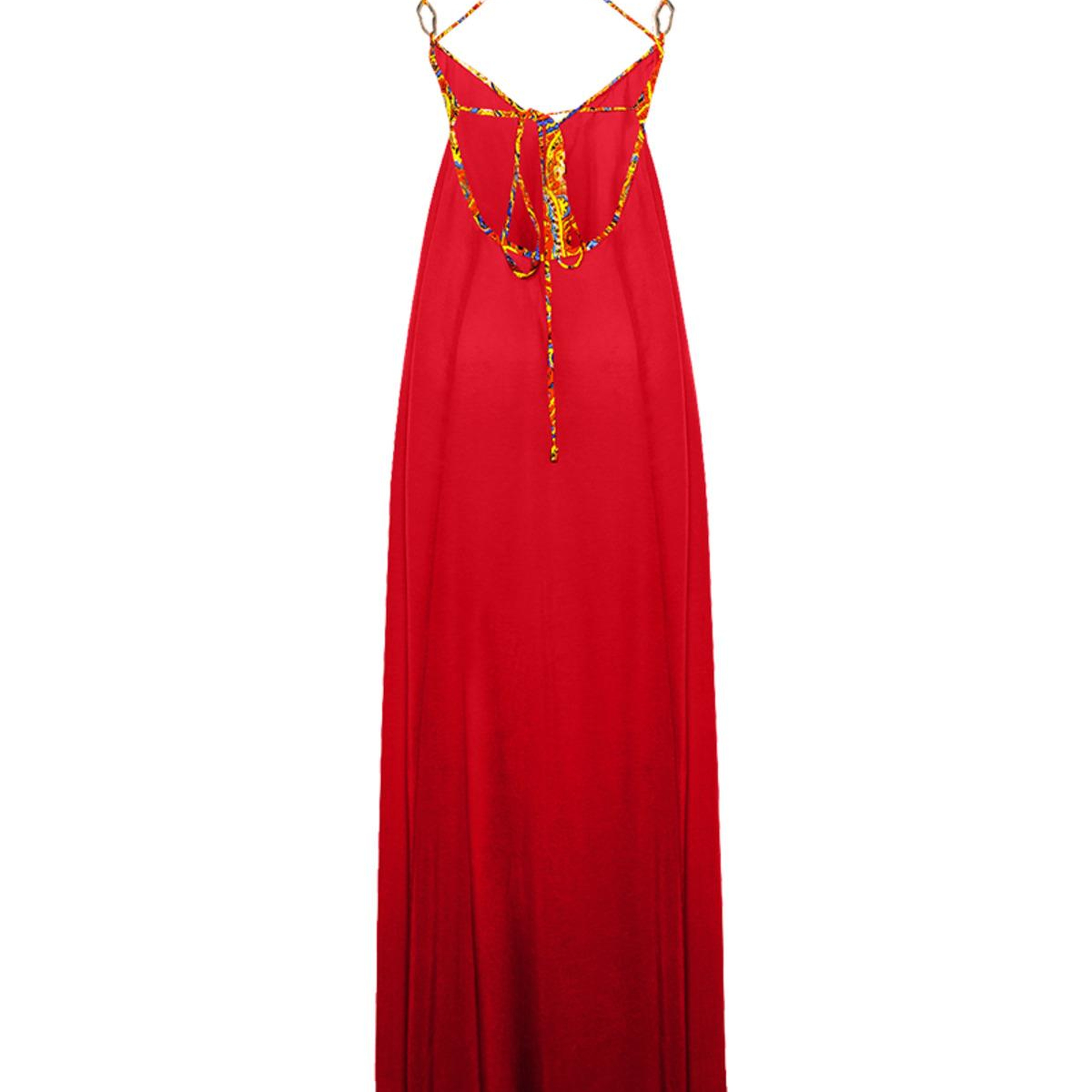 POPPY V-YAKA MAXI ELBİSE