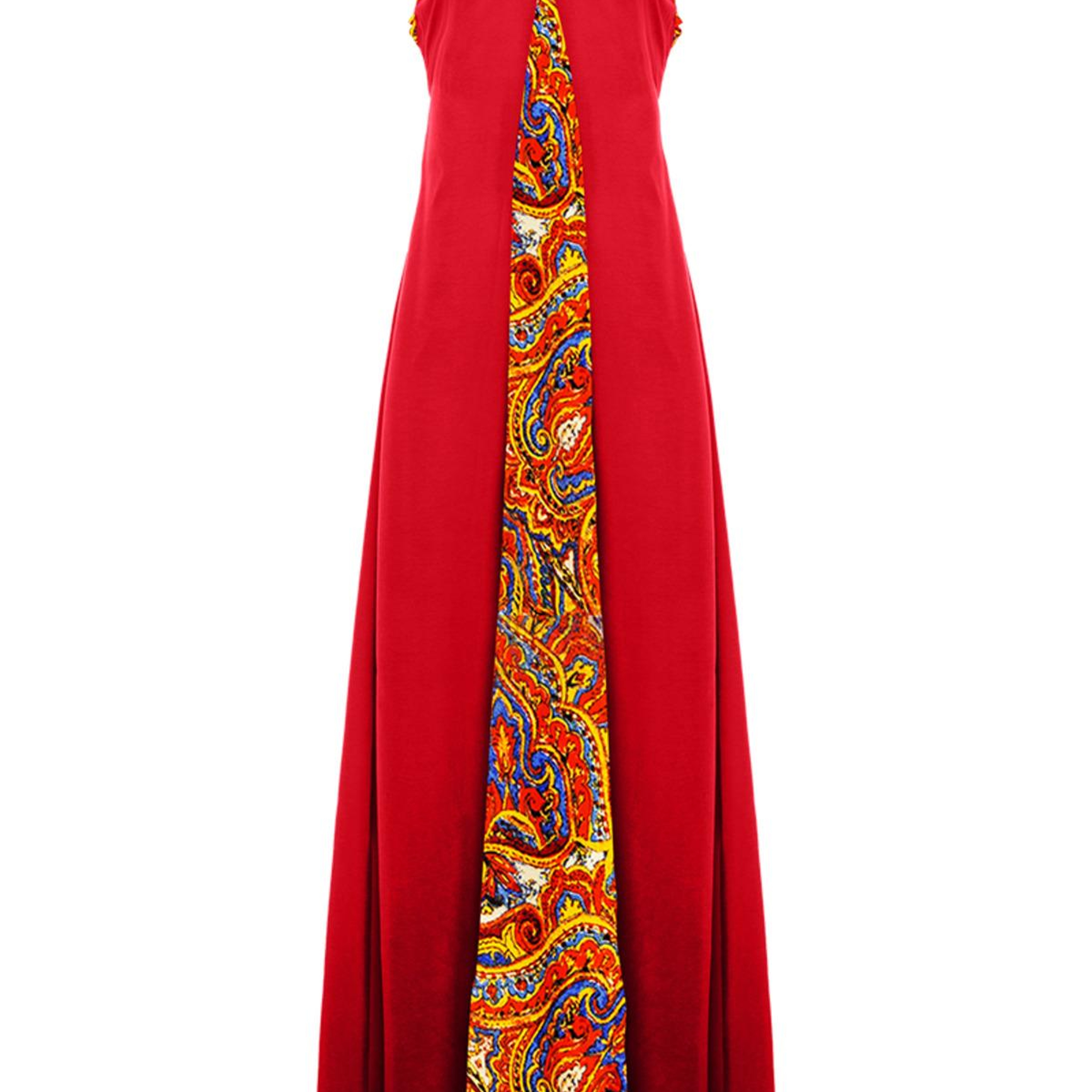 POPPY V-YAKA MAXI ELBİSE