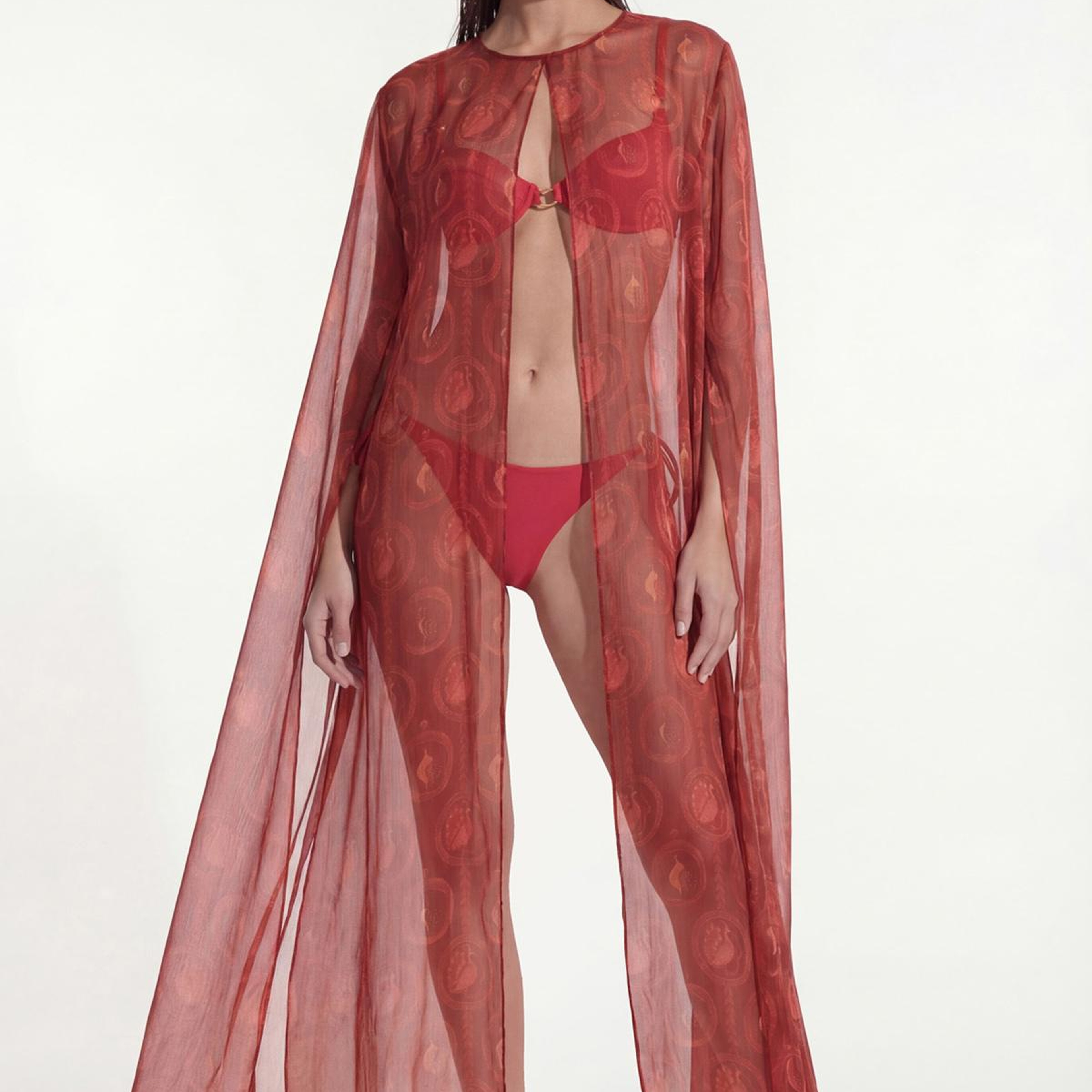MAYURA AÇIK SIRT BLUZ KAFTAN
