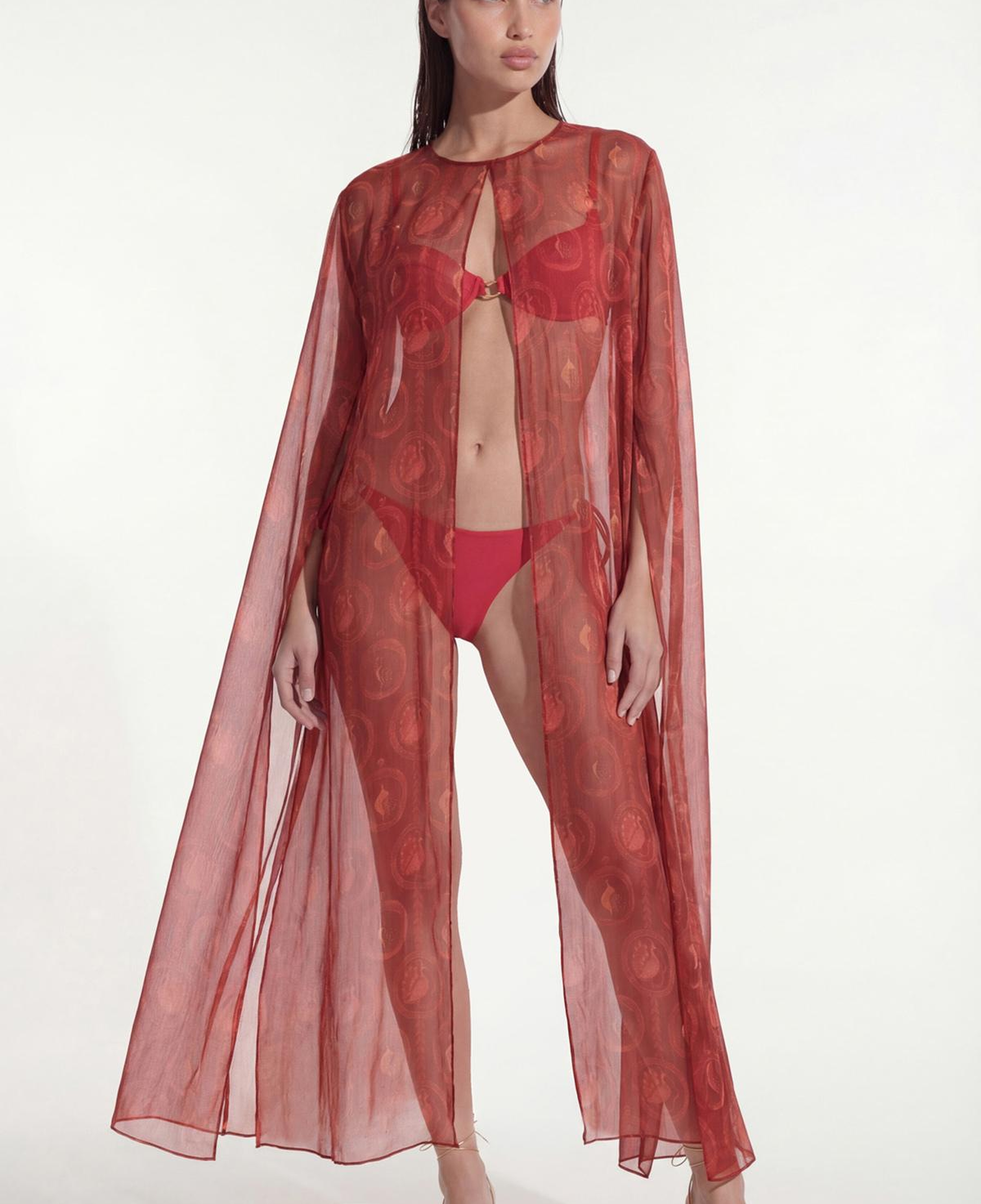 MAYURA AÇIK SIRT BLUZ KAFTAN