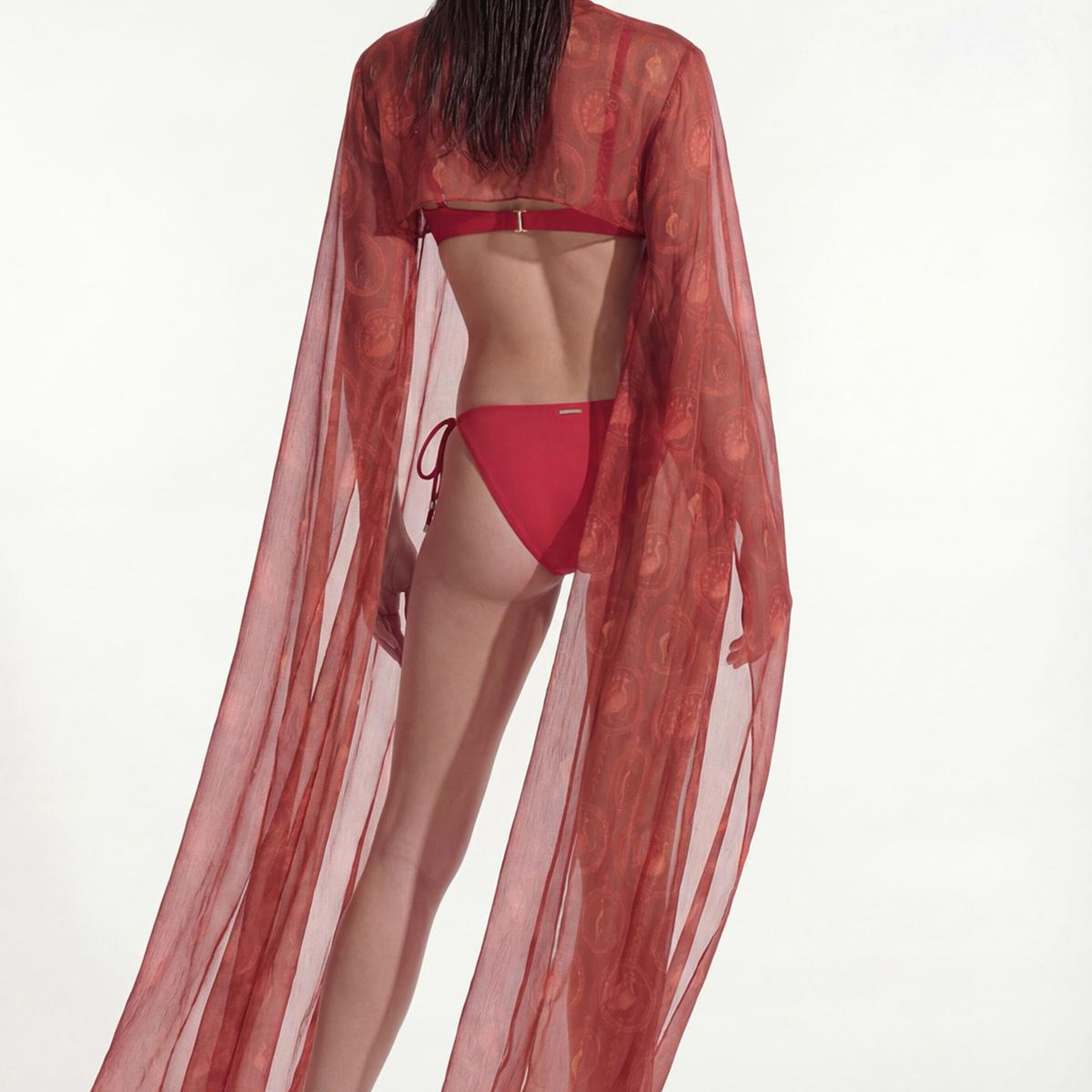 MAYURA AÇIK SIRT BLUZ KAFTAN