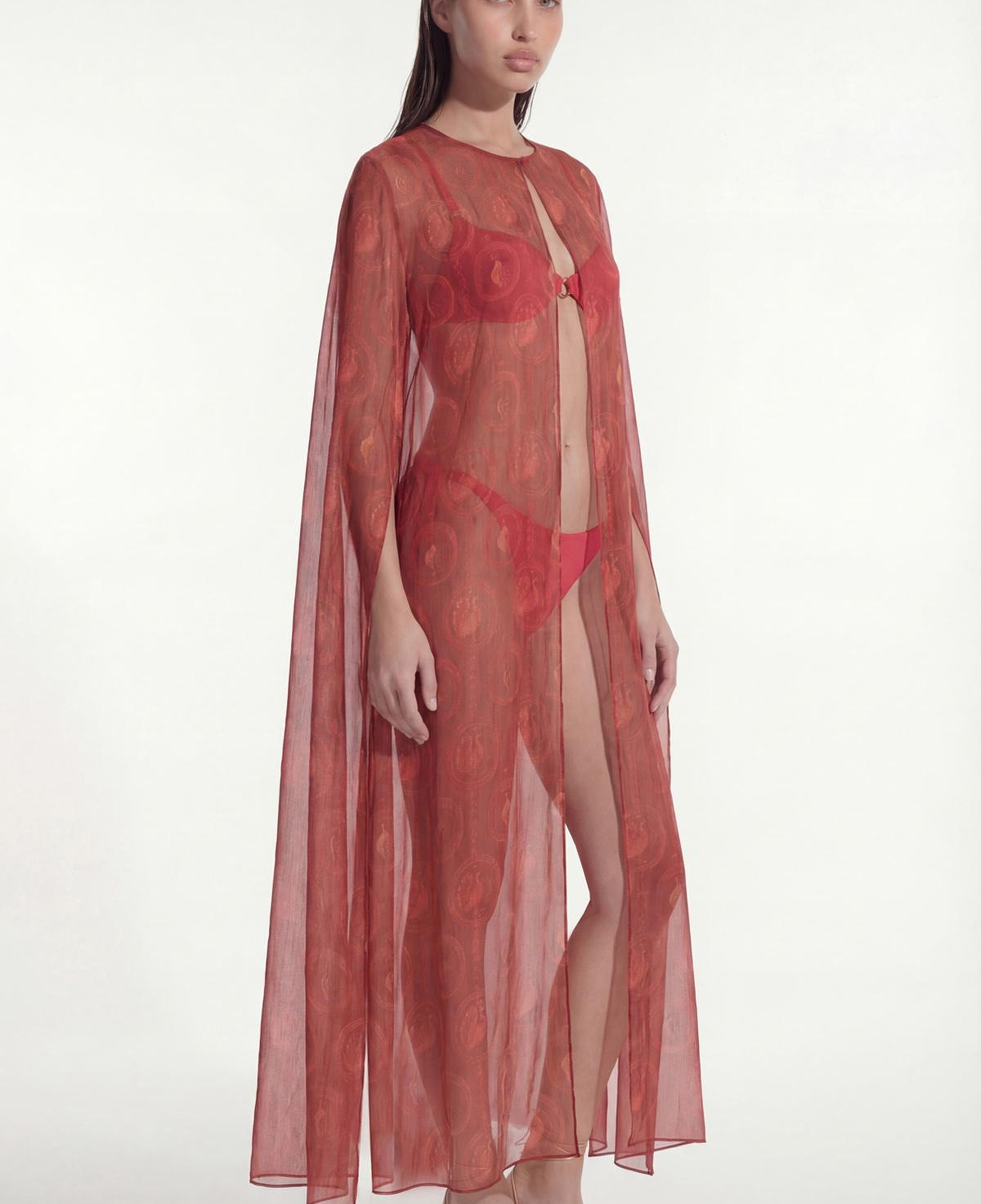 MAYURA AÇIK SIRT BLUZ KAFTAN