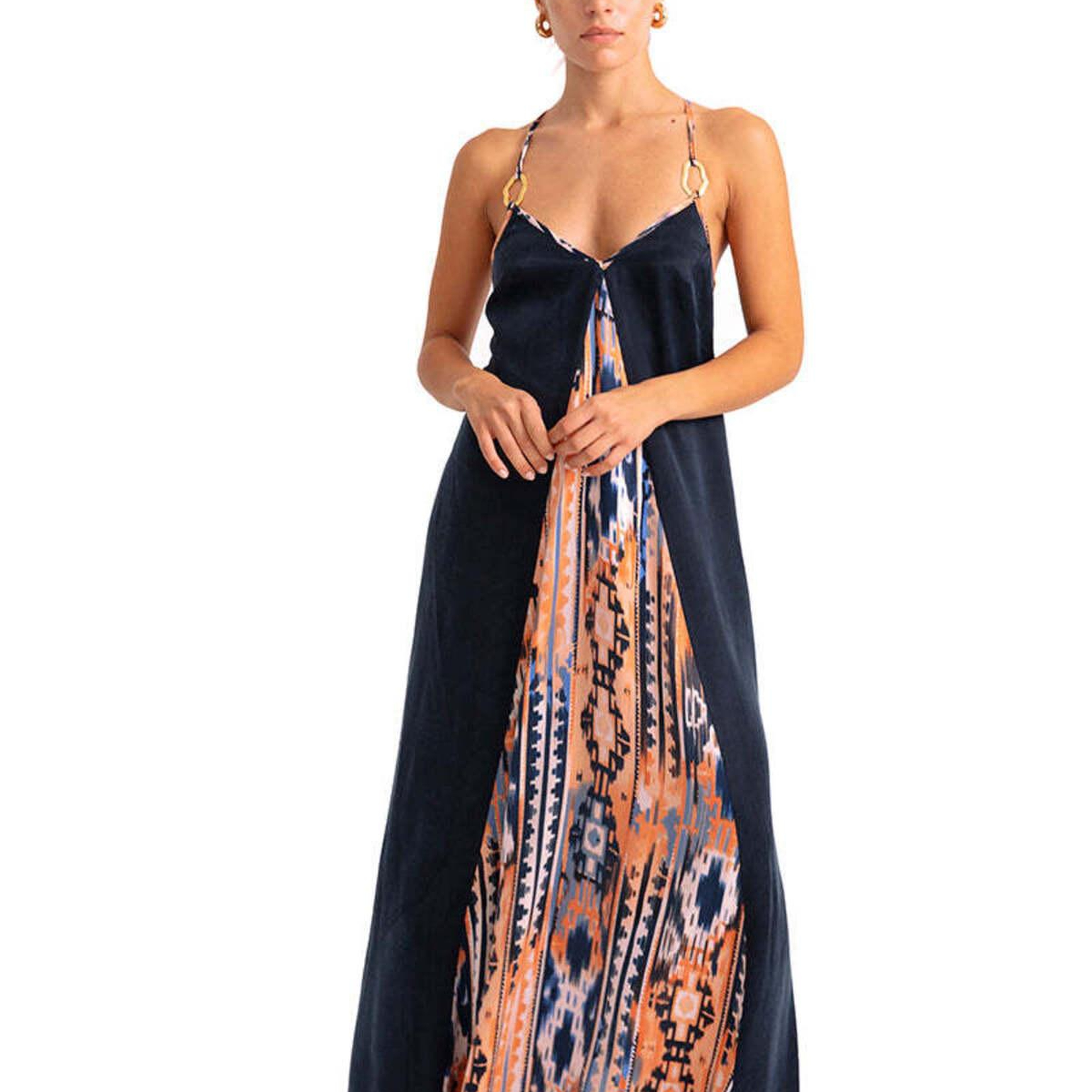 AURA V-YAKA MAXI ELBİSE