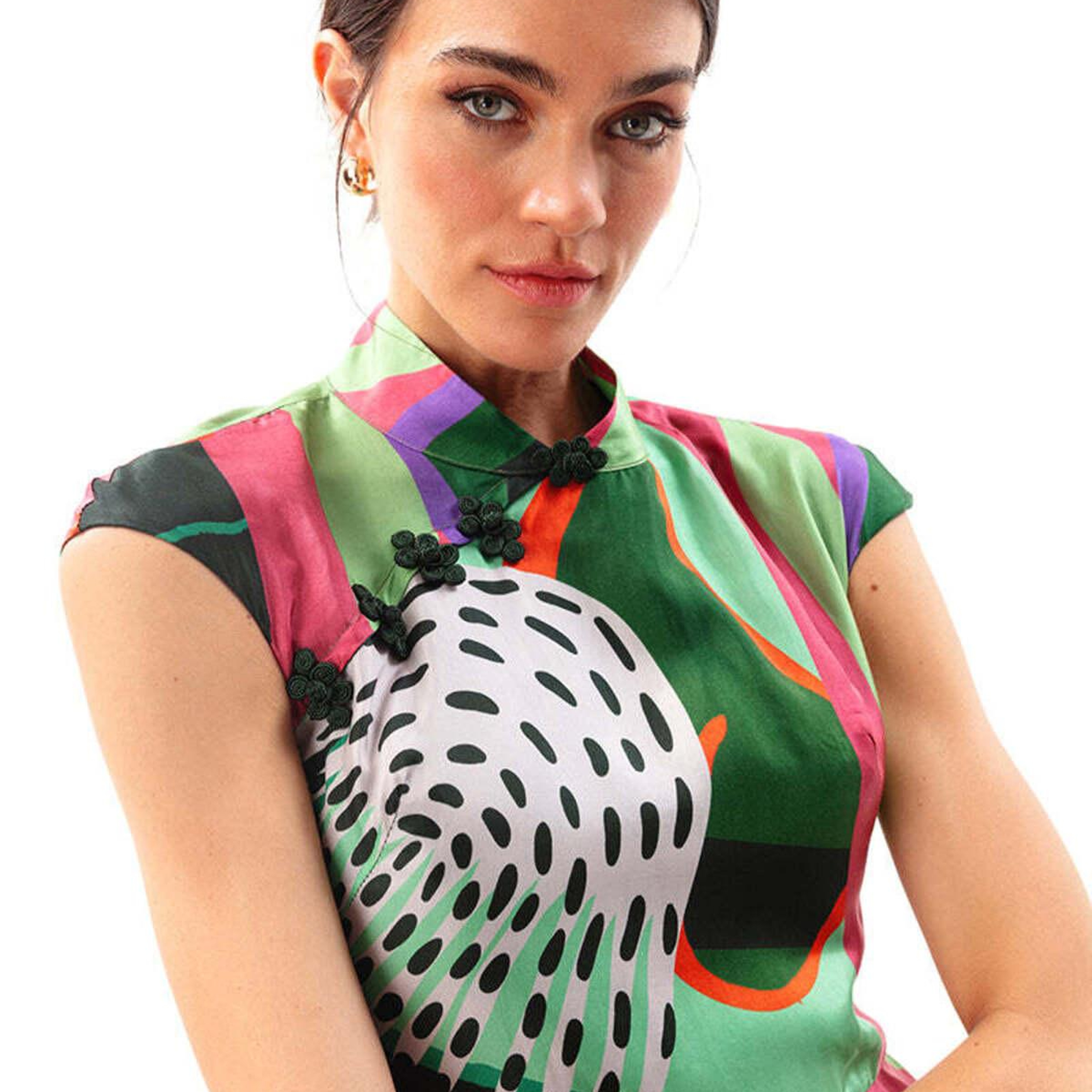 SYLVIA MAXI CHEONGSAM ELBİSE