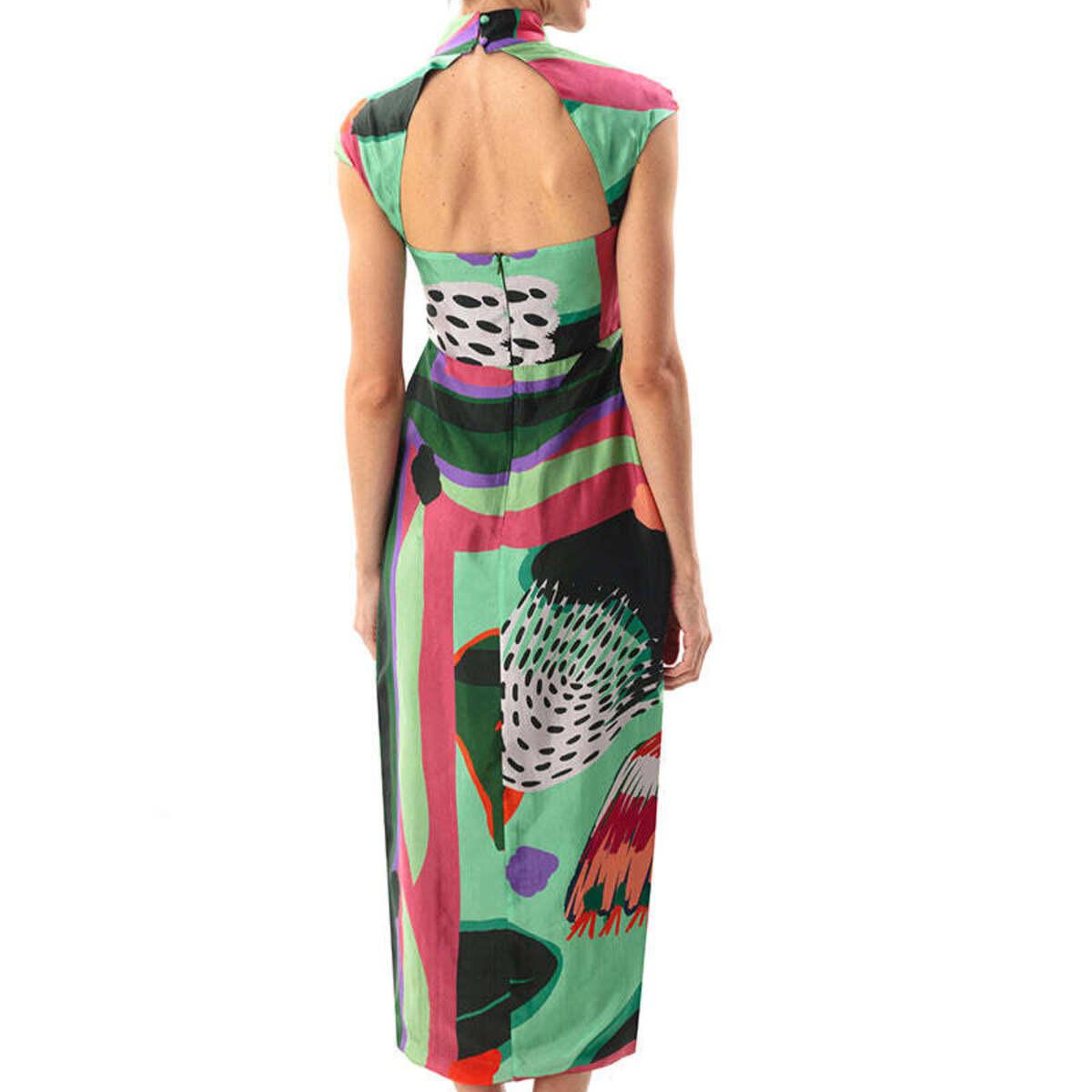 SYLVIA MAXI CHEONGSAM ELBİSE