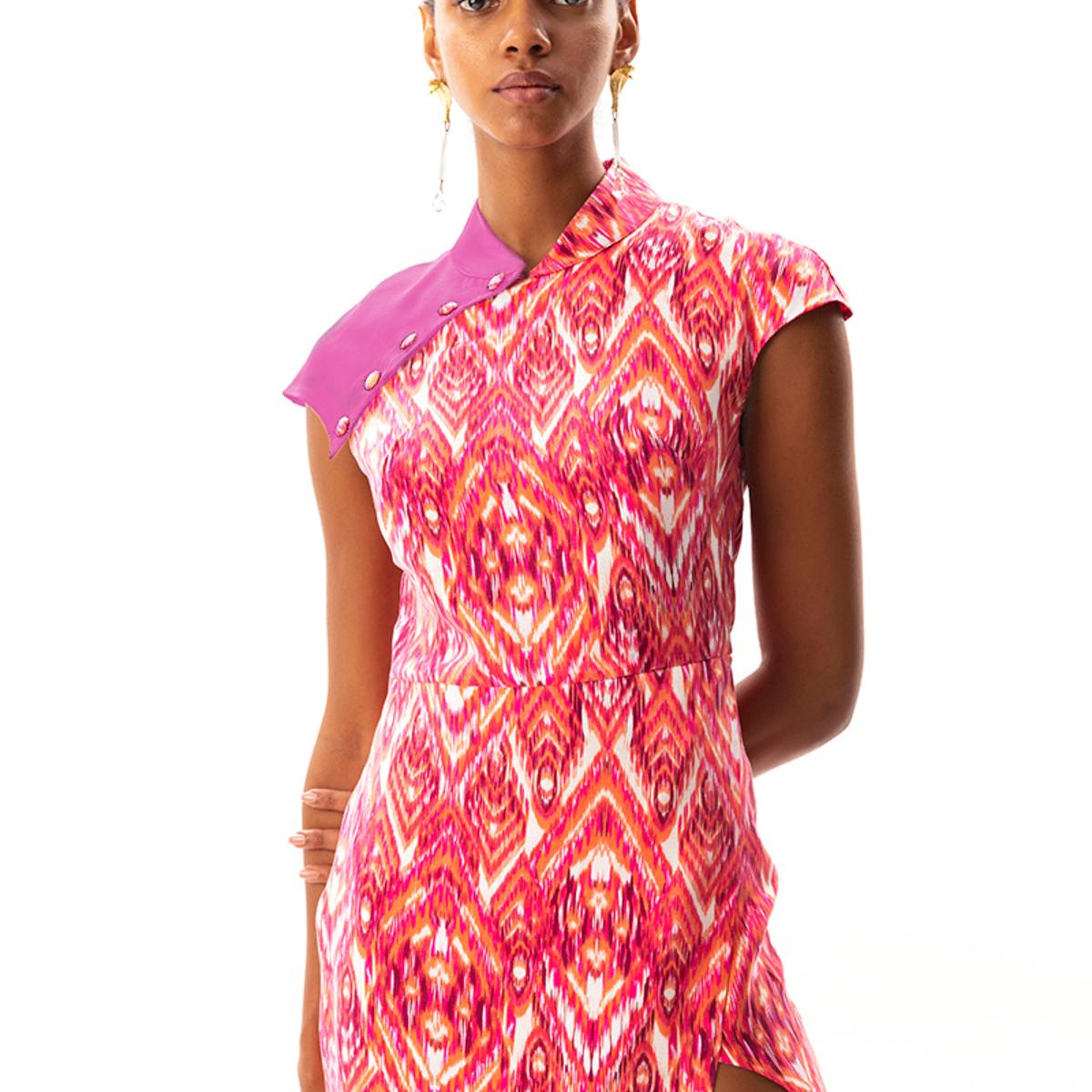 SANTO CHEONGSAM ELBİSE