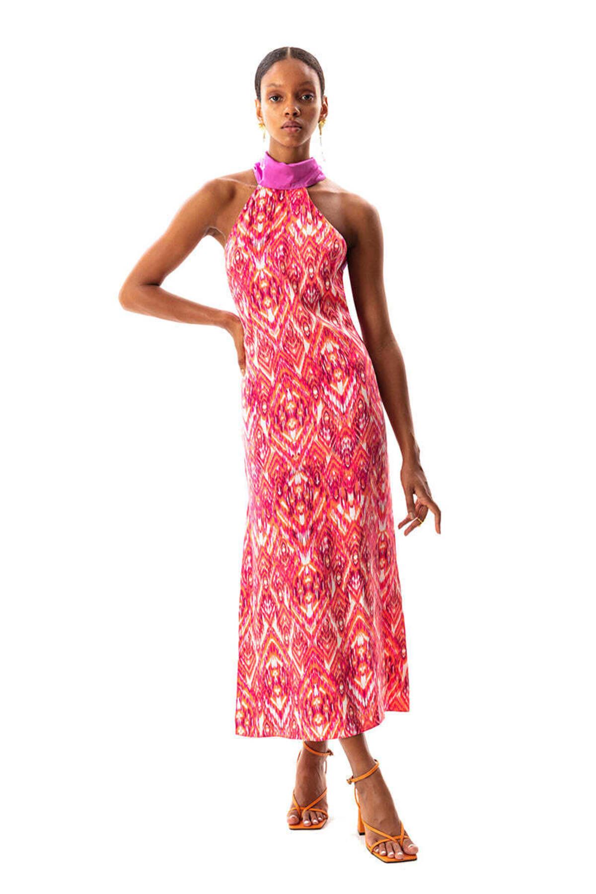 SANTO HALTER YAKA ELBİSE