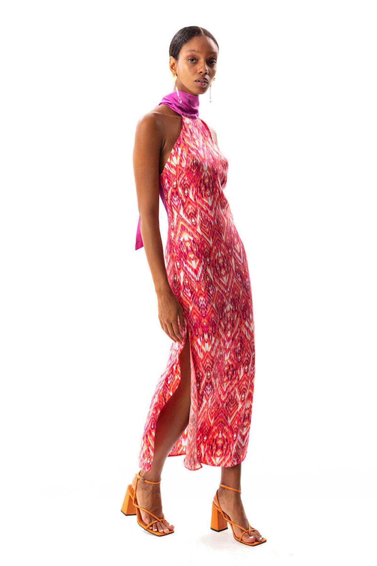 SANTO HALTER YAKA ELBİSE